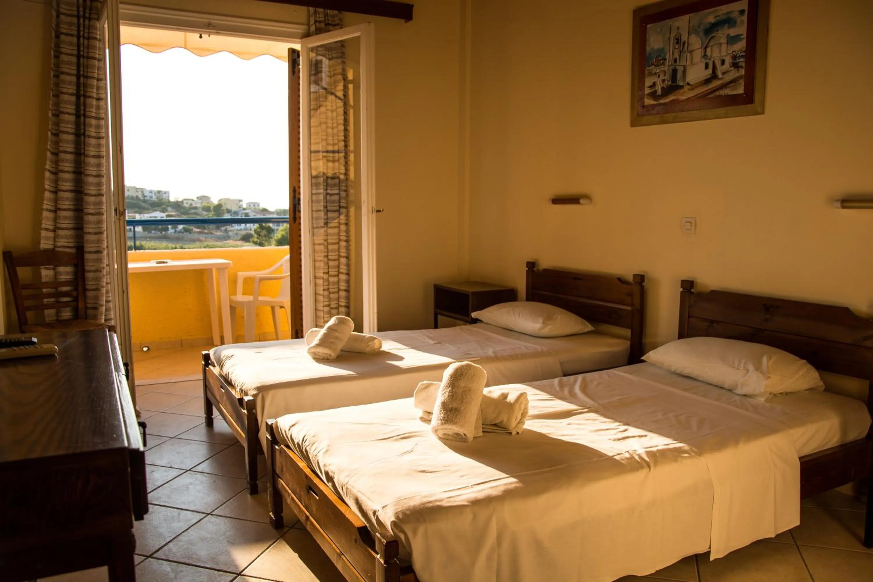 Balcony/Terrace in Vagia Beach Apartments, Aegina Island