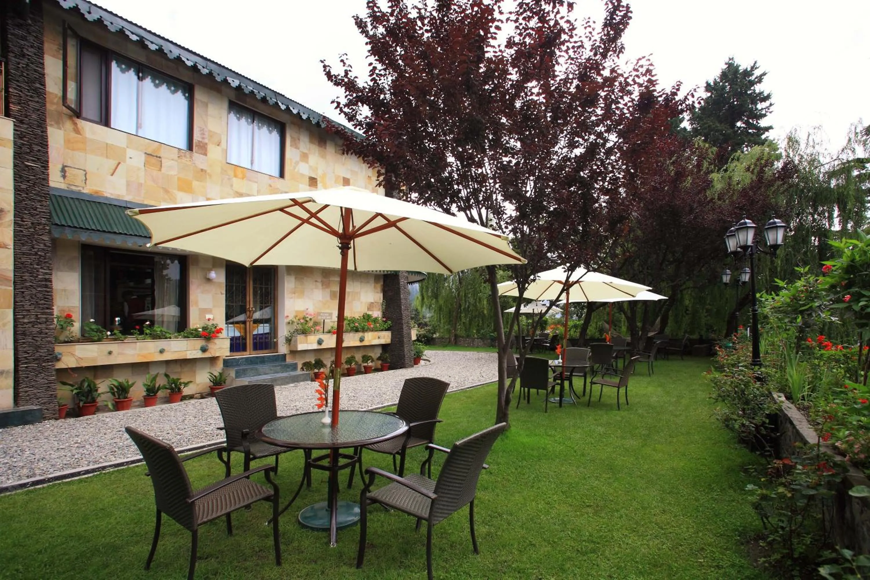 Patio in Shervani Hilltop Resort