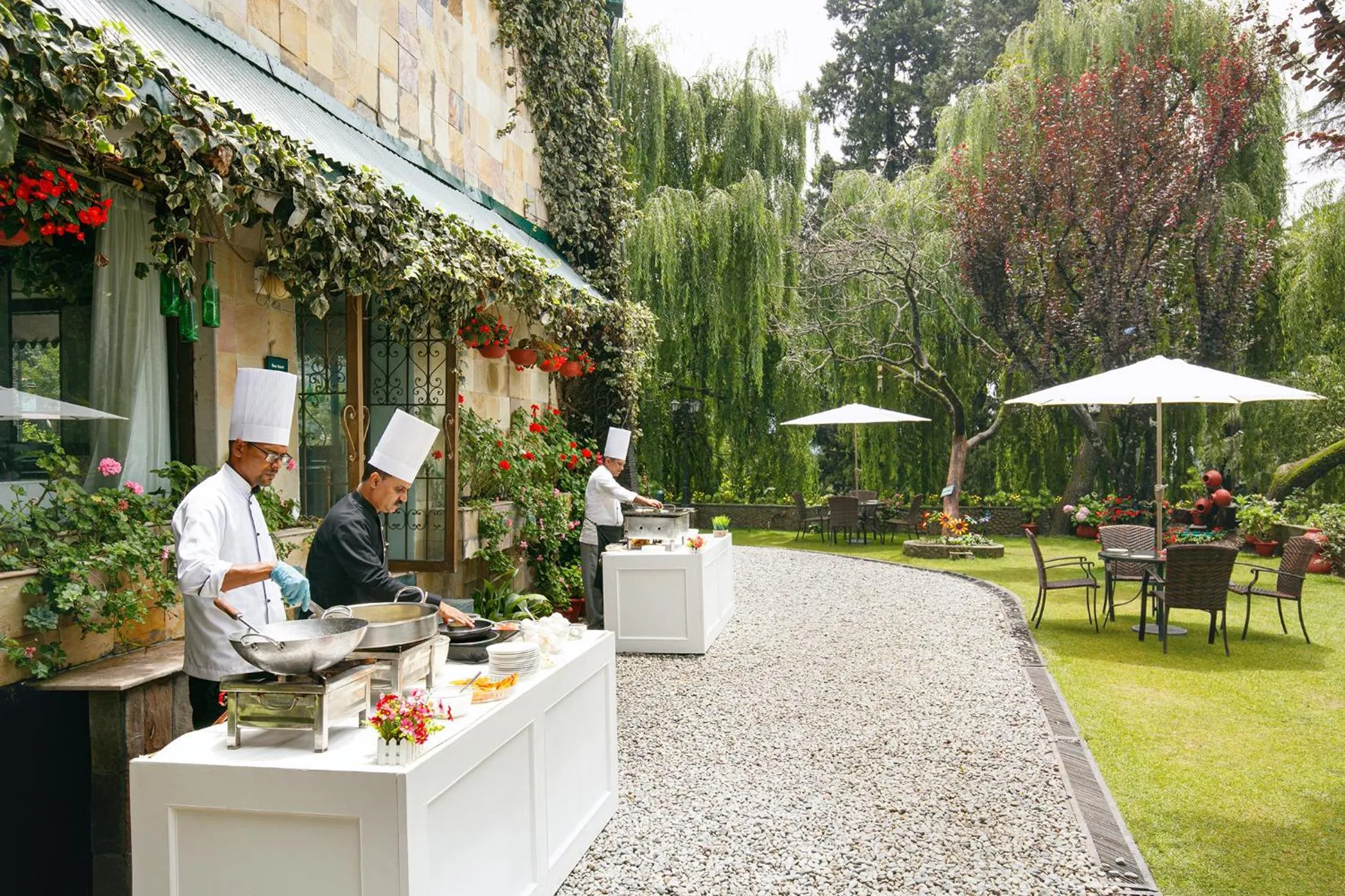 Garden view in Shervani Hilltop Resort