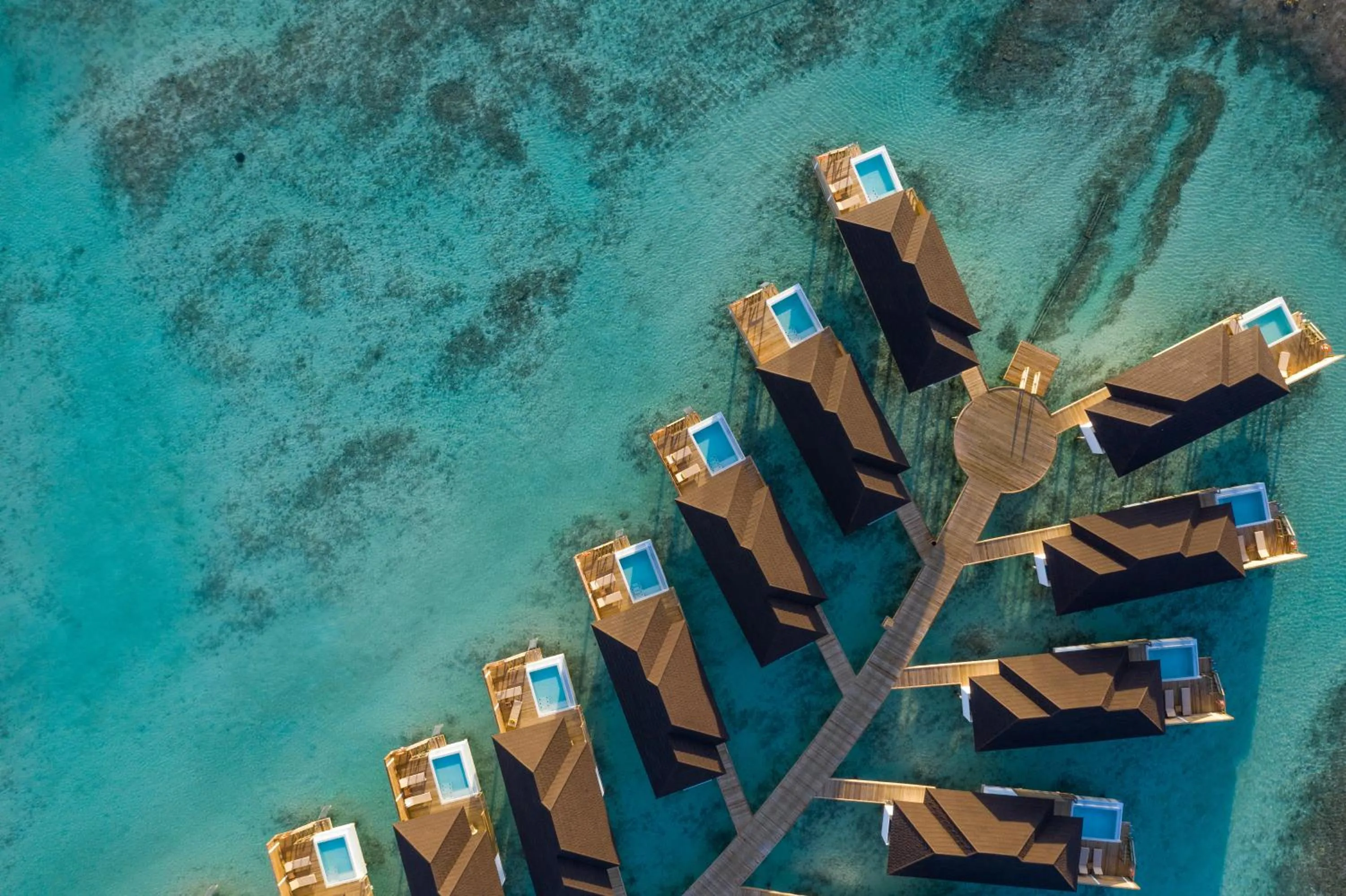 Bird's eye view in Sun Siyam Olhuveli