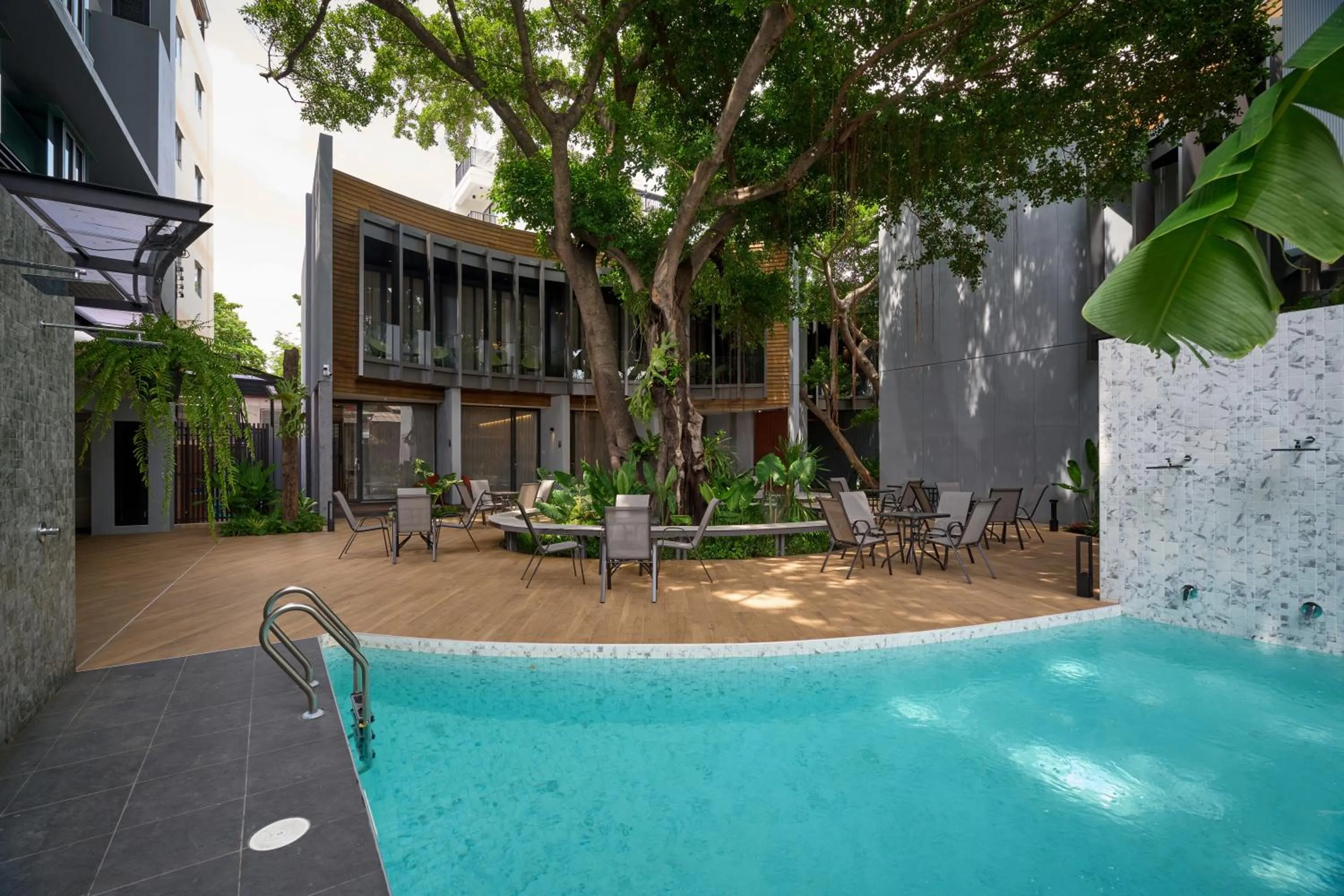 Swimming pool in Red Door Samsen Hotel, Bangkok