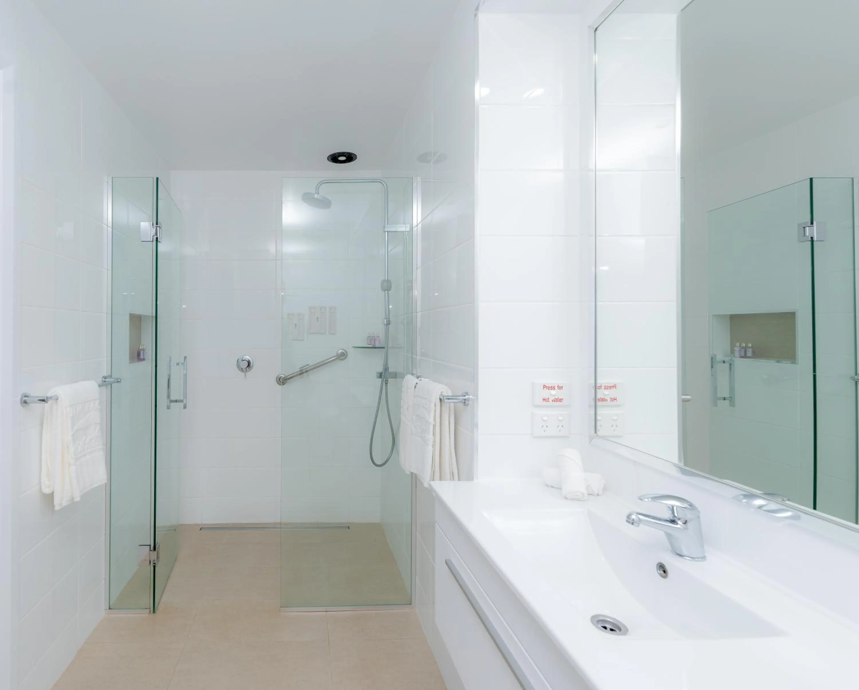 Shower in South Pacific Resort Hotel