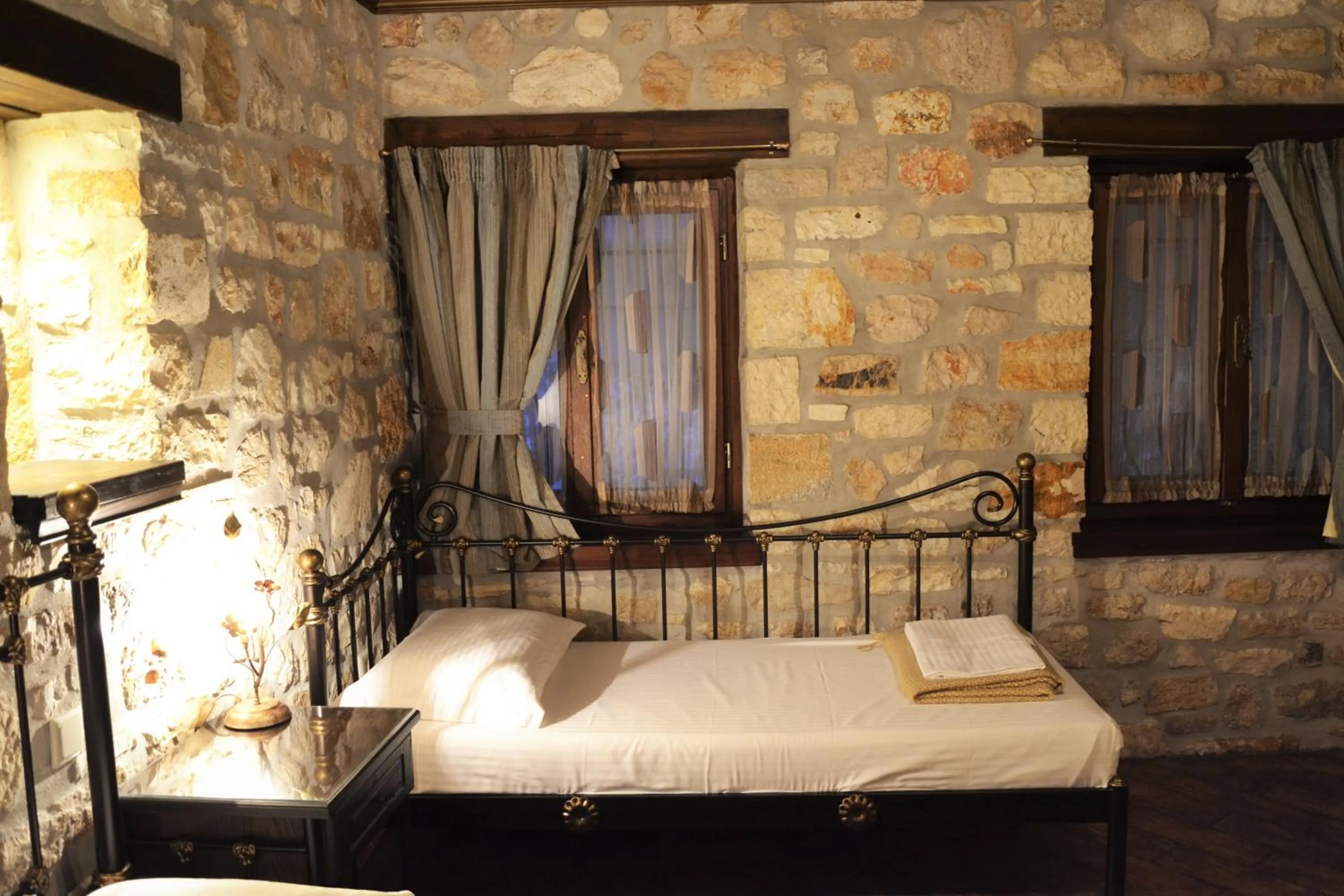 Bed in Hagiati Guesthouse