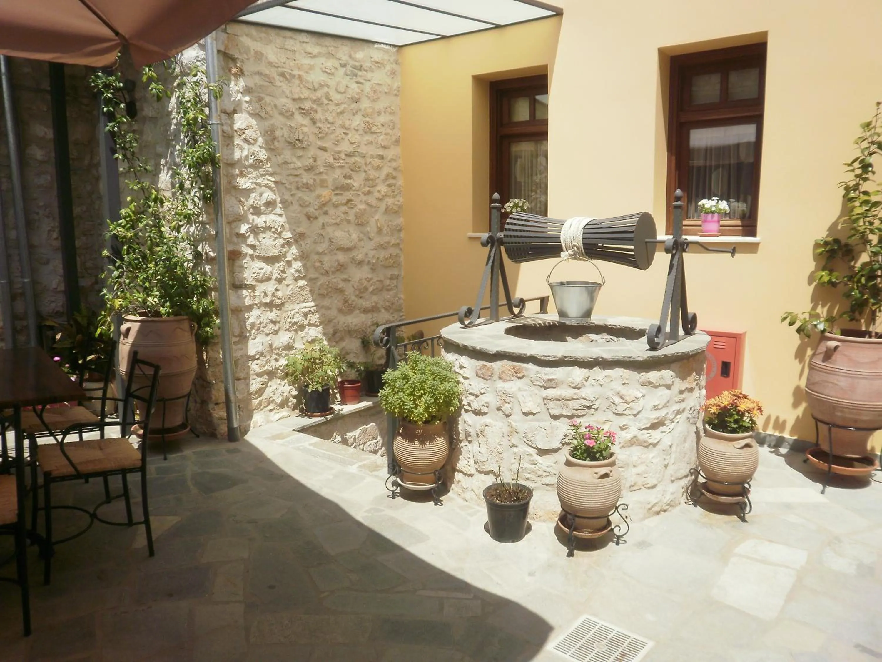 Patio in Hagiati Guesthouse