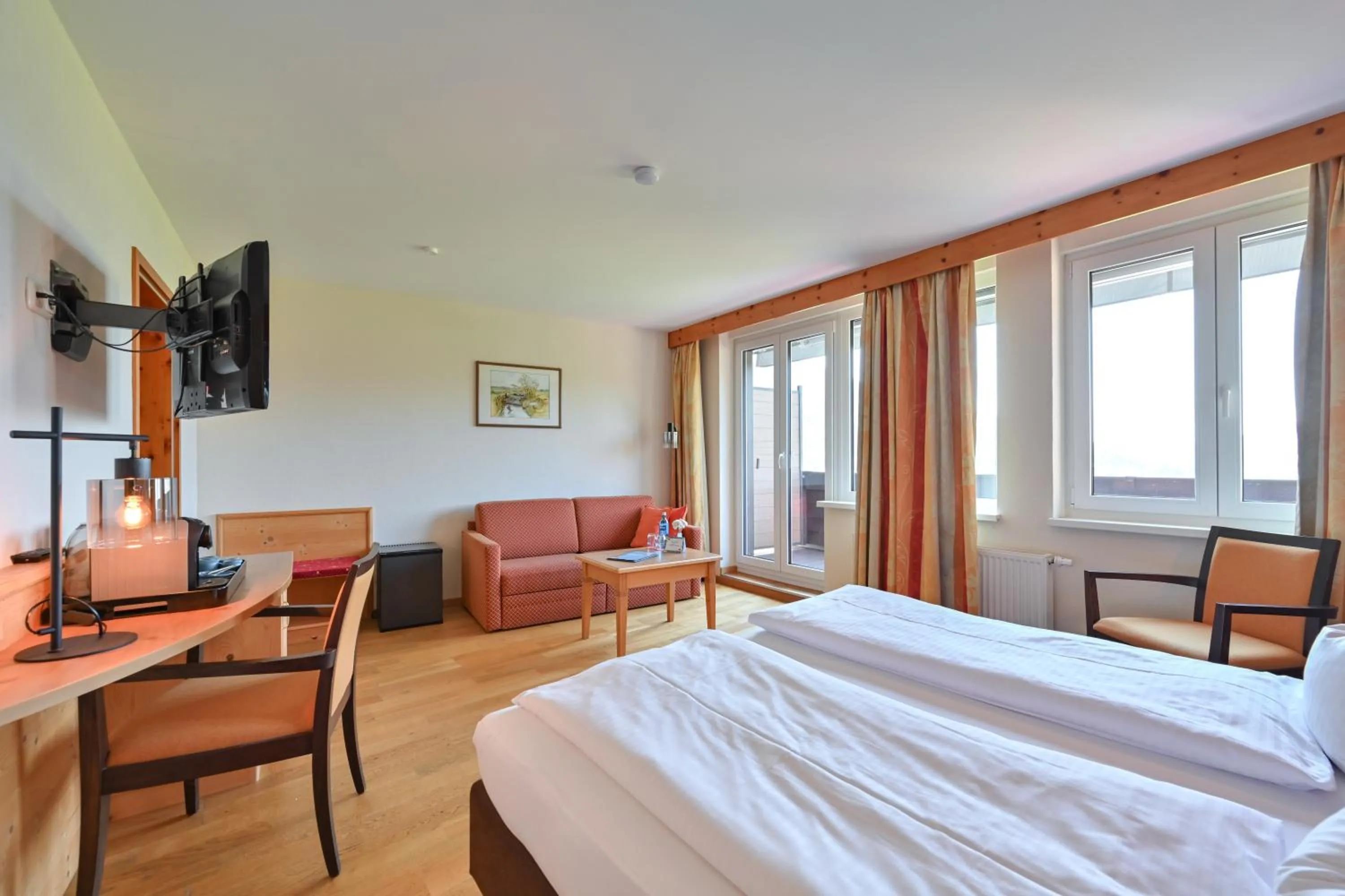 Bedroom, Bed in Rothenfels Panorama Hotel