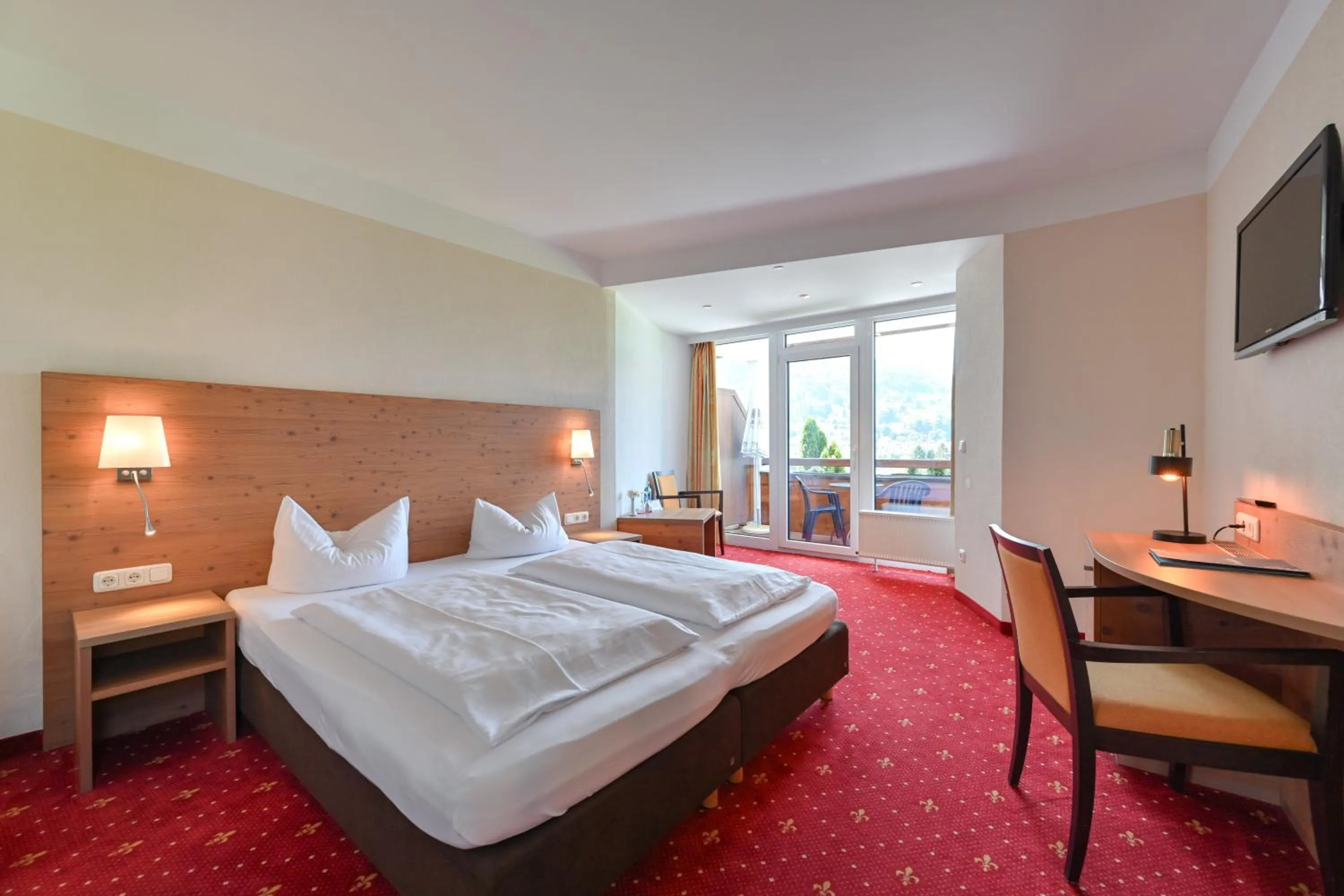 Bedroom, Bed in Rothenfels Panorama Hotel