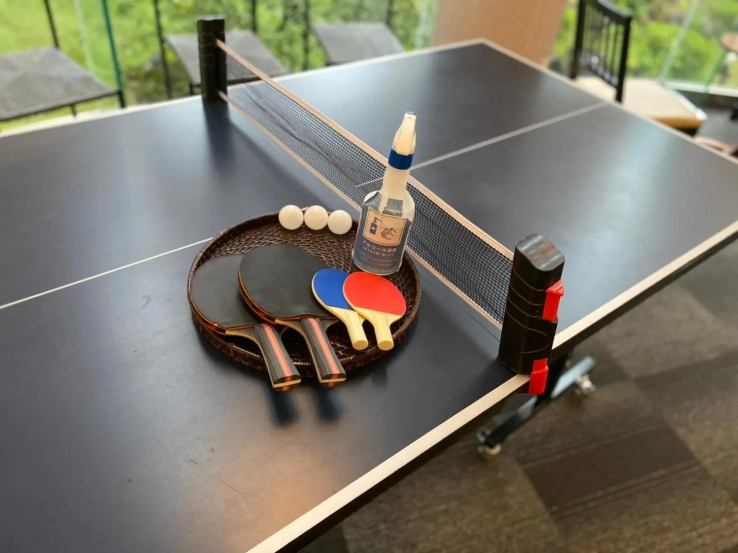 Table tennis in Yutorelo Beppu