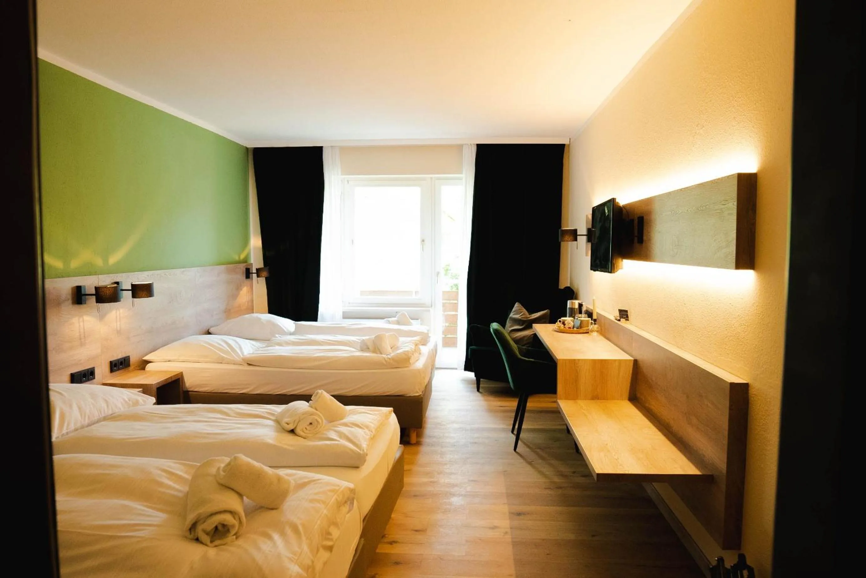 Bed in Ahorn Hotel
