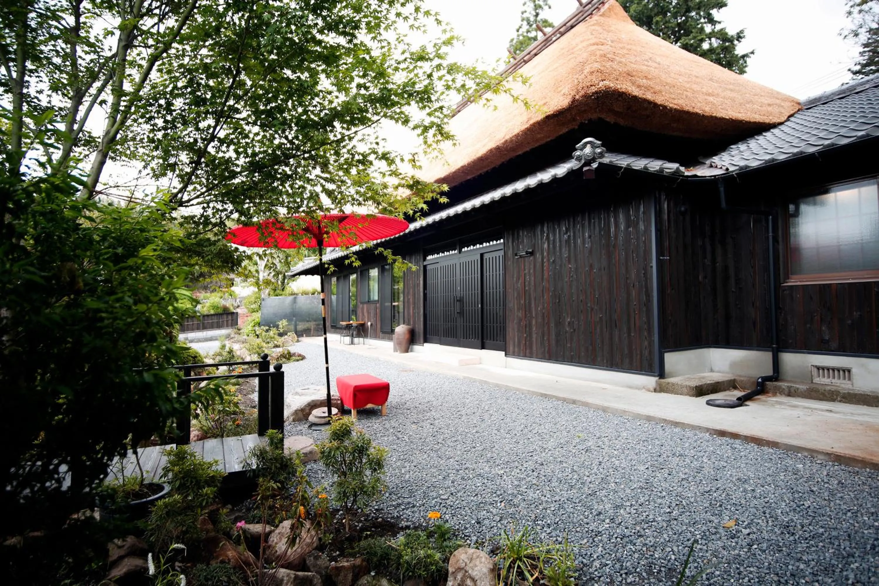 Garden view in Yufuin Lamp no Yado