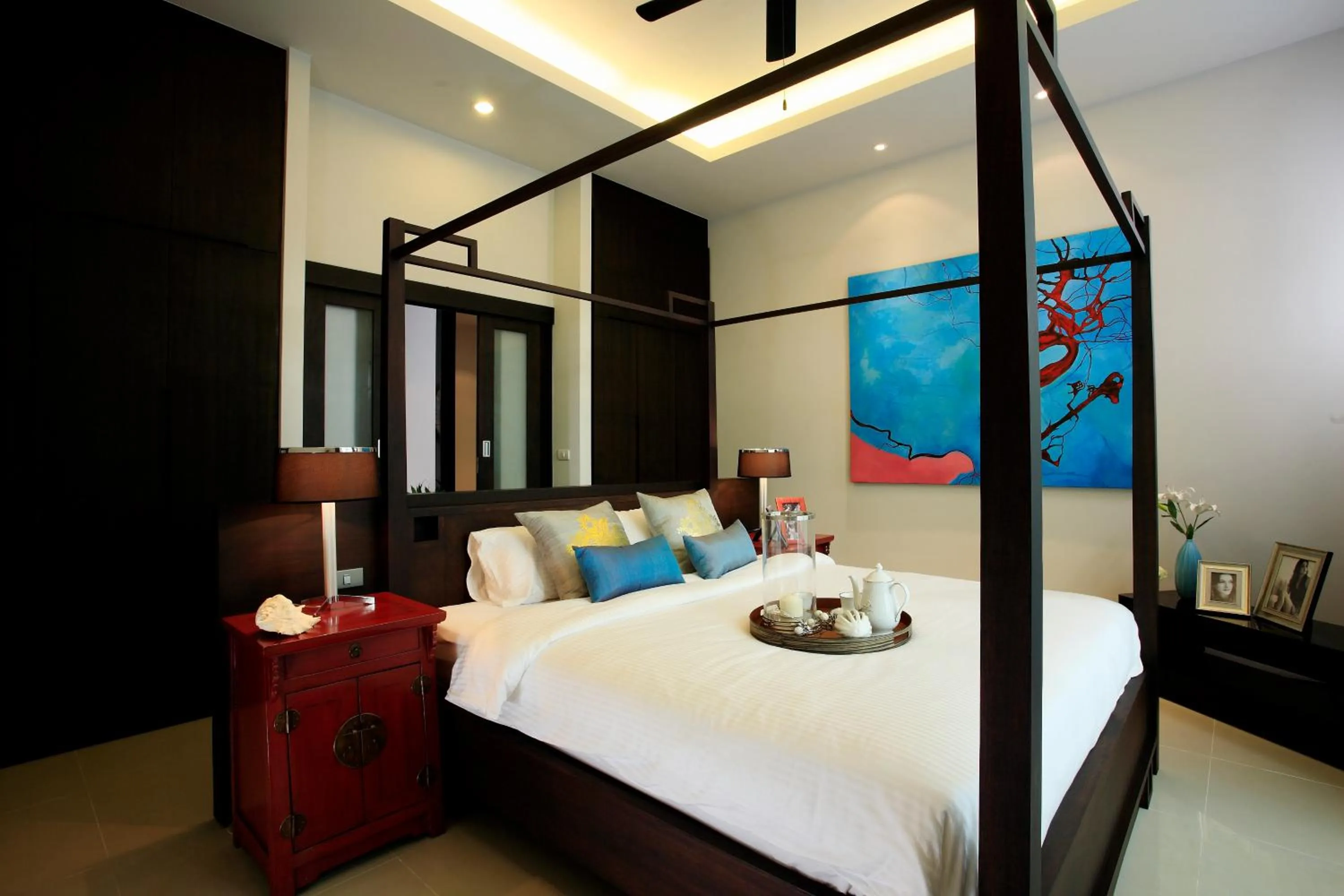 Bedroom, Bed in Two Villas HOLIDAY - Onyx Style Nai Harn Beach, Phuket