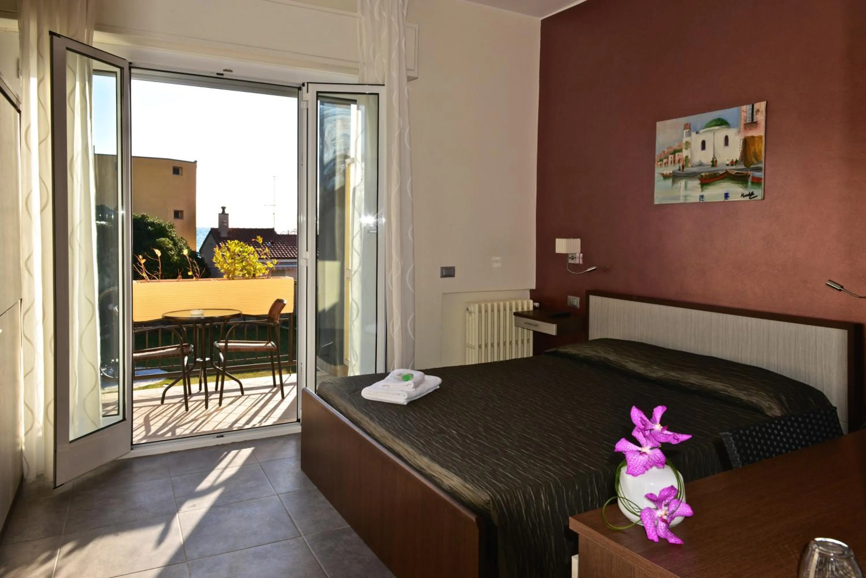 View (from property/room), Bed in Villa Le Logge