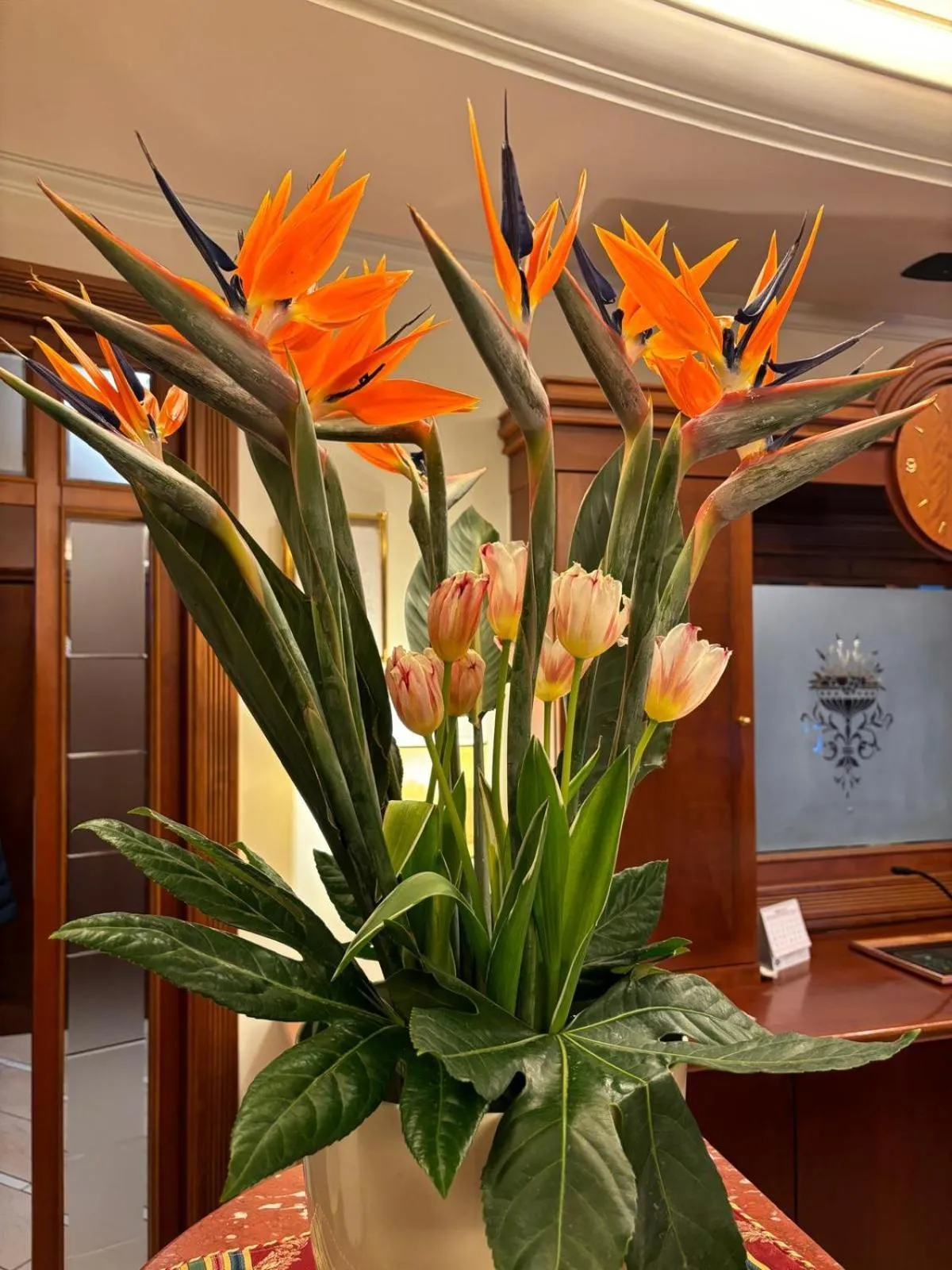 Lobby or reception in Hotel Valle Rossa