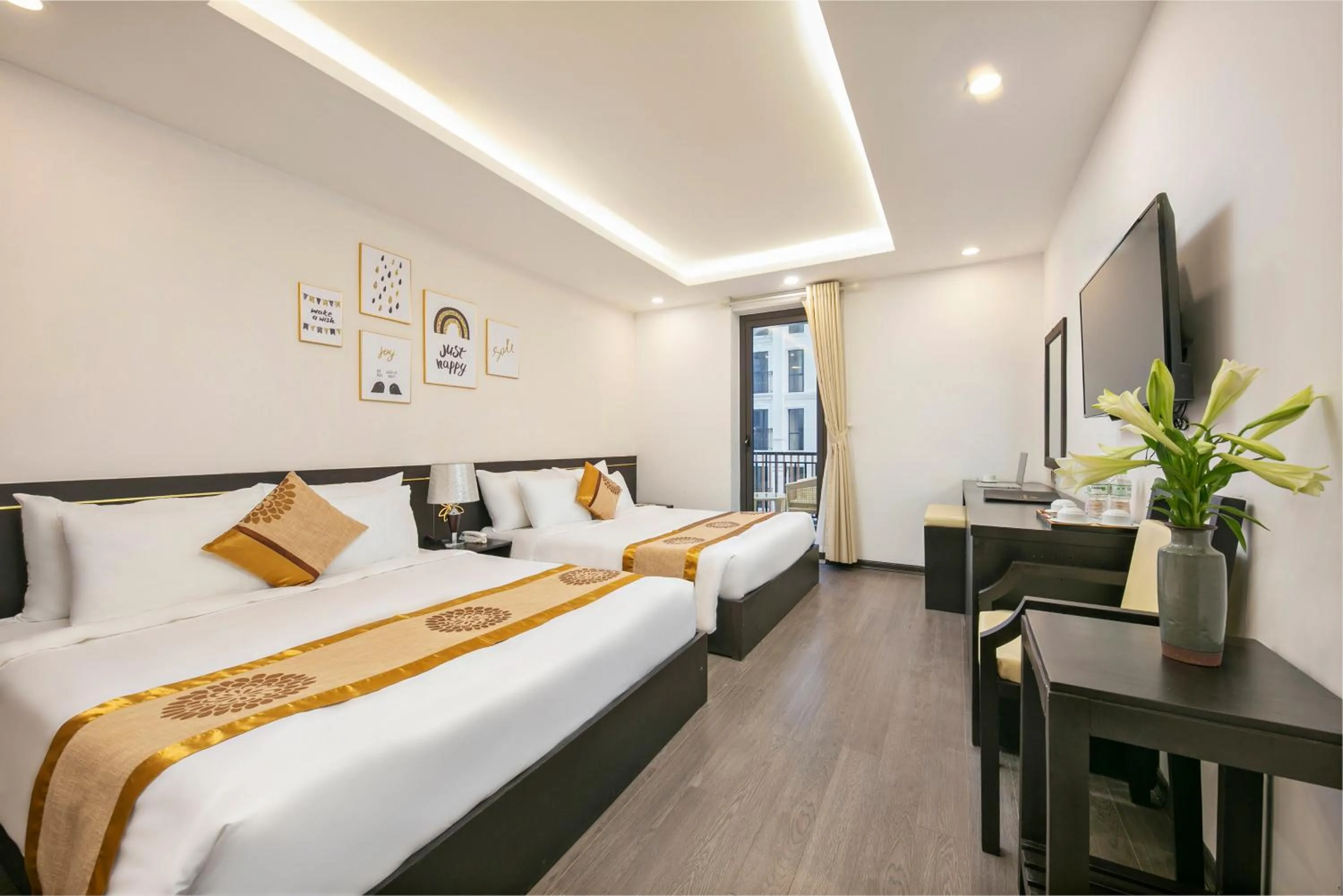 Bed in Hanami Hotel Danang