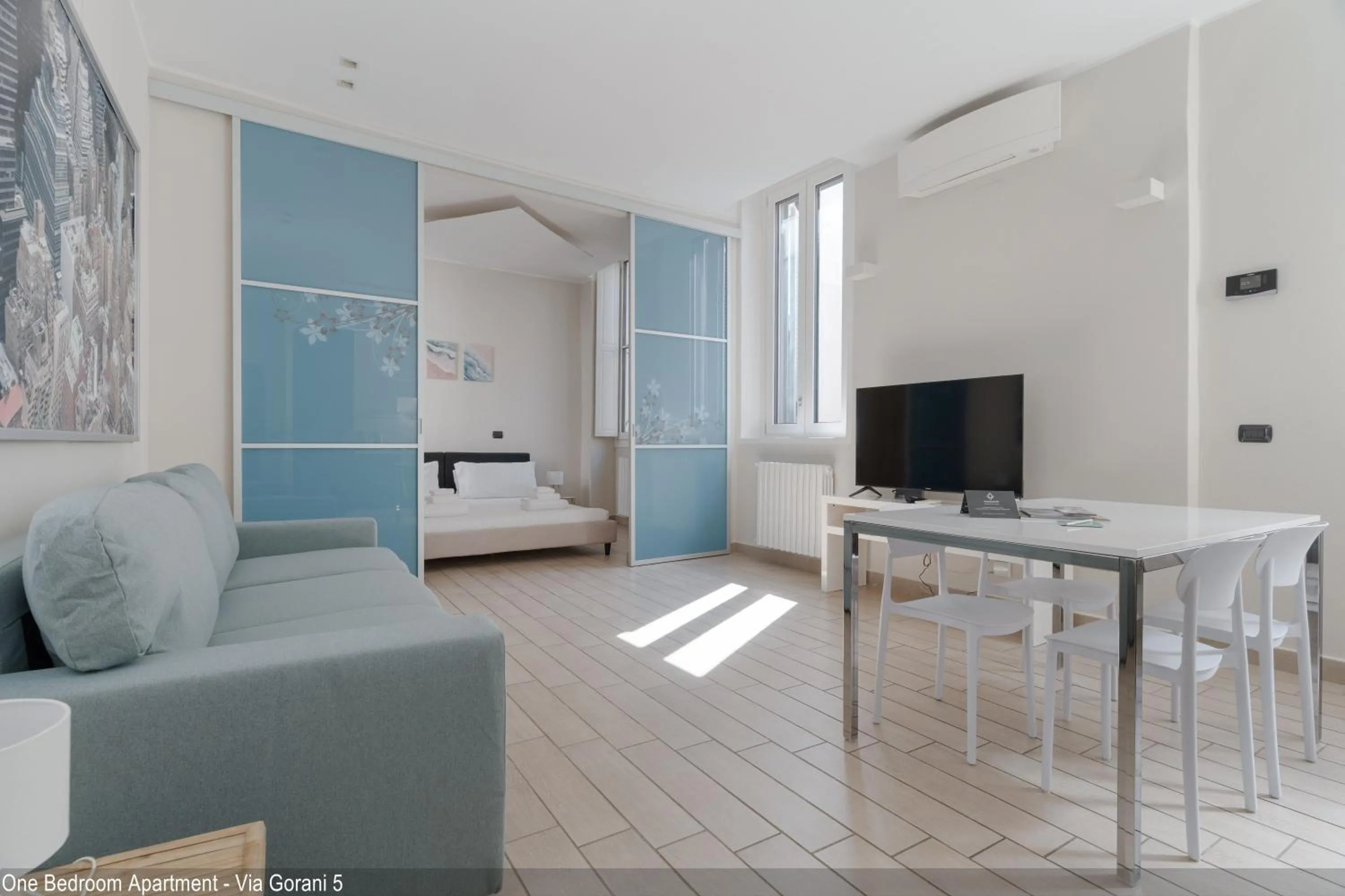 Seating area, Bed in Brera Apartments in City Center