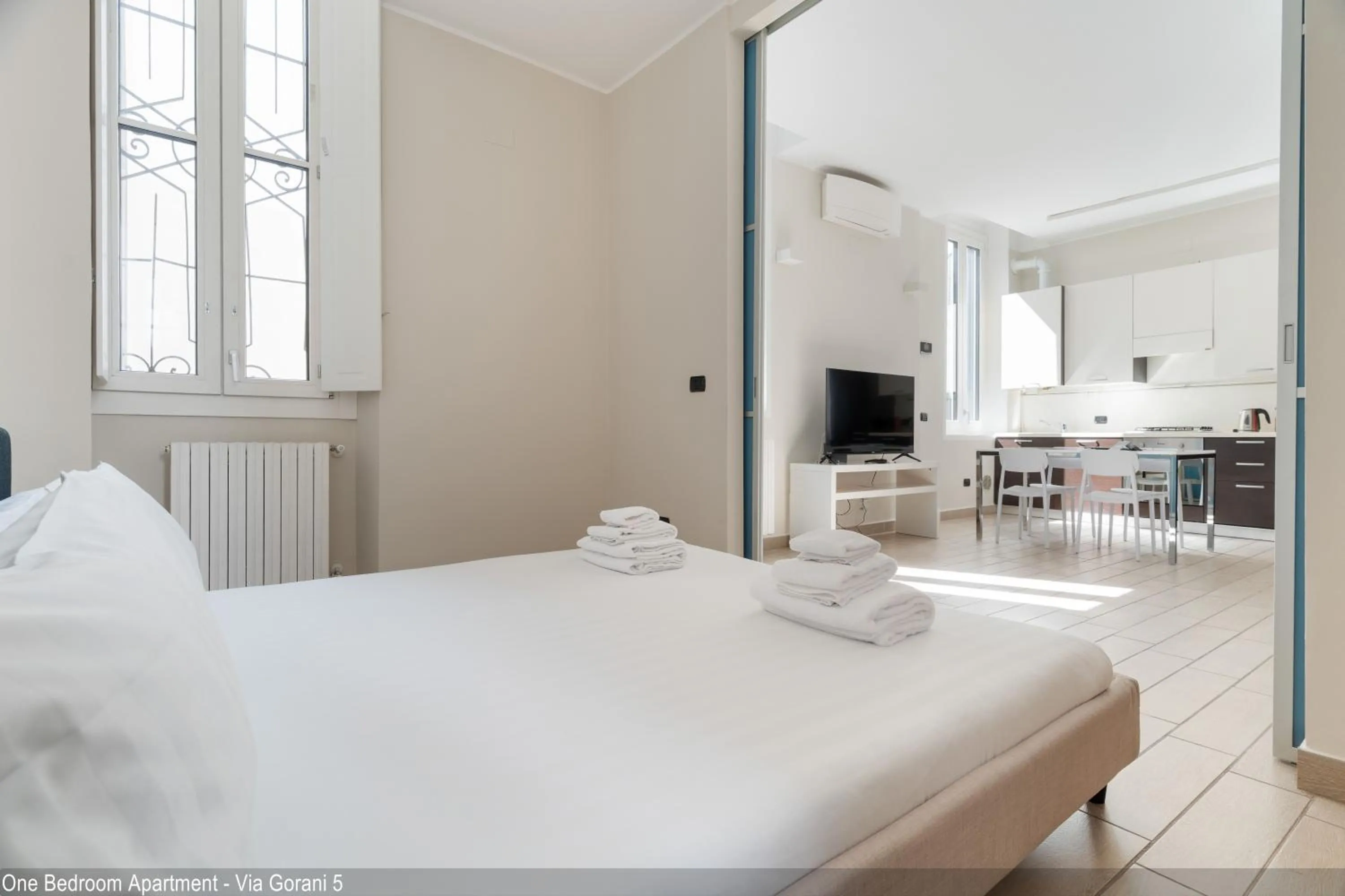 Bedroom, Bed in Brera Apartments in City Center