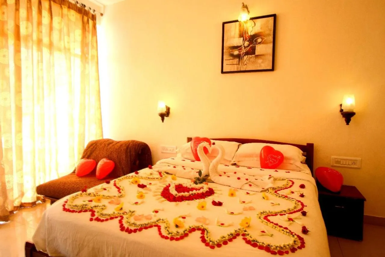 Bed in Deshadan Mountain Resort -The highest resort in Munnar