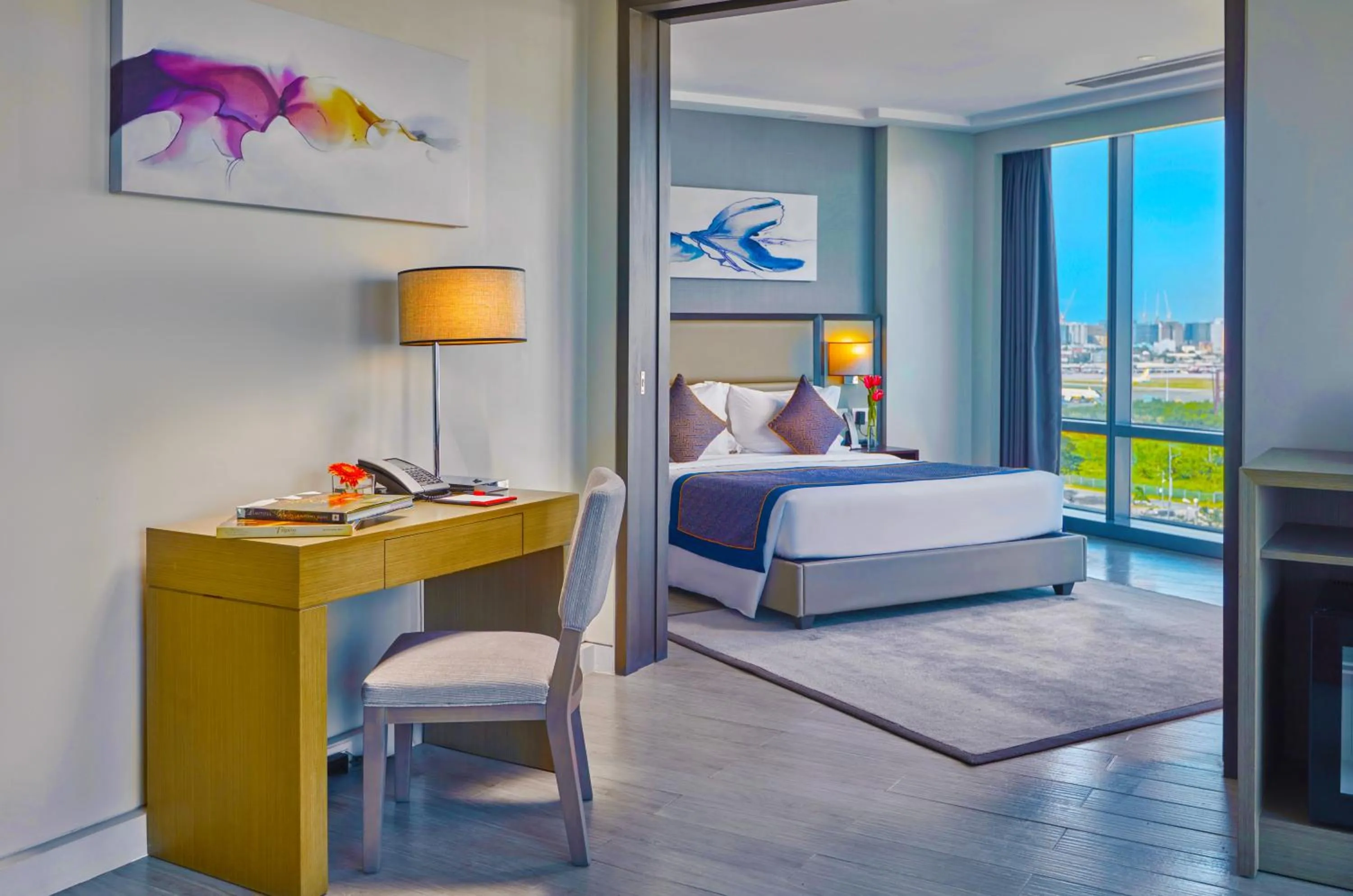 Bed in Savoy Hotel Manila near Airport NAIA Terminal 3 MNL