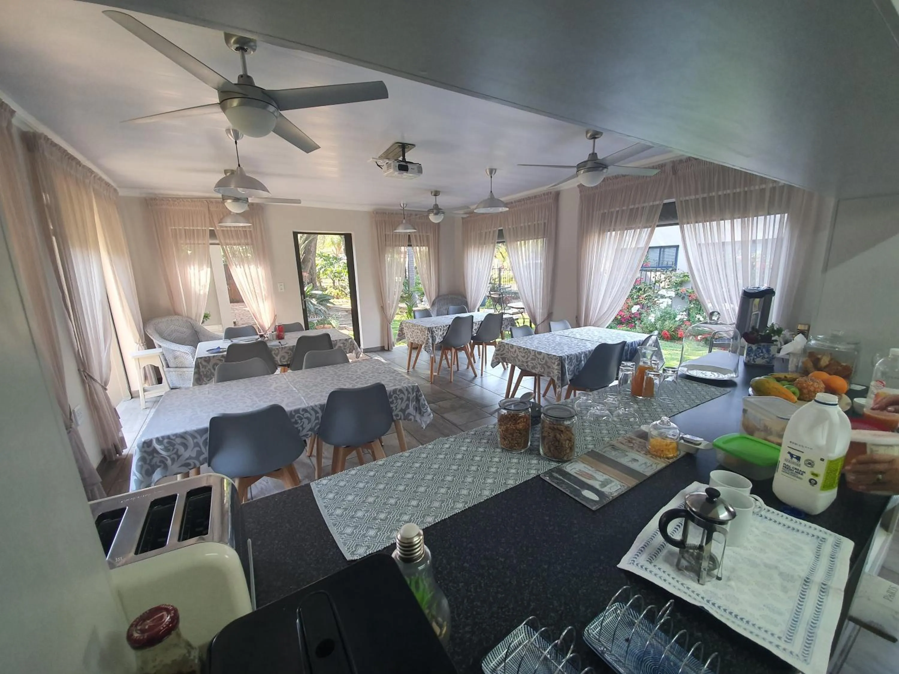 Dining area in Three Olives Guesthouse