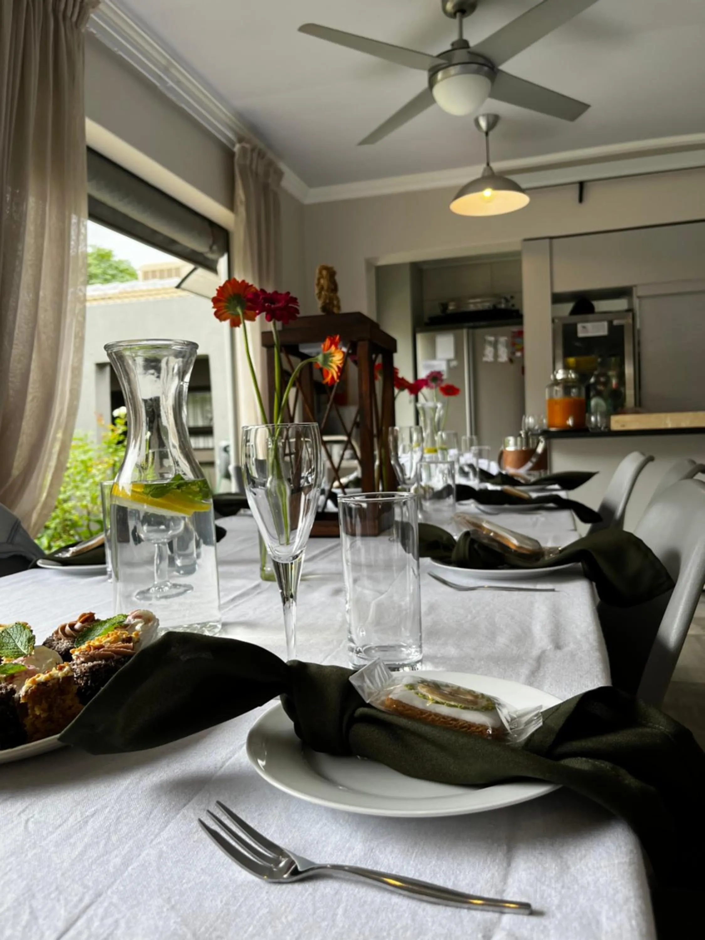 Dining area in Three Olives Guesthouse