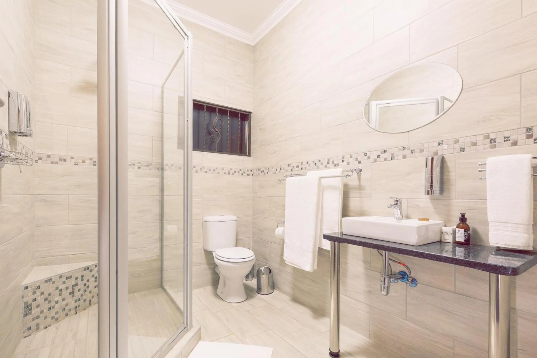 Shower in Three Olives Guesthouse