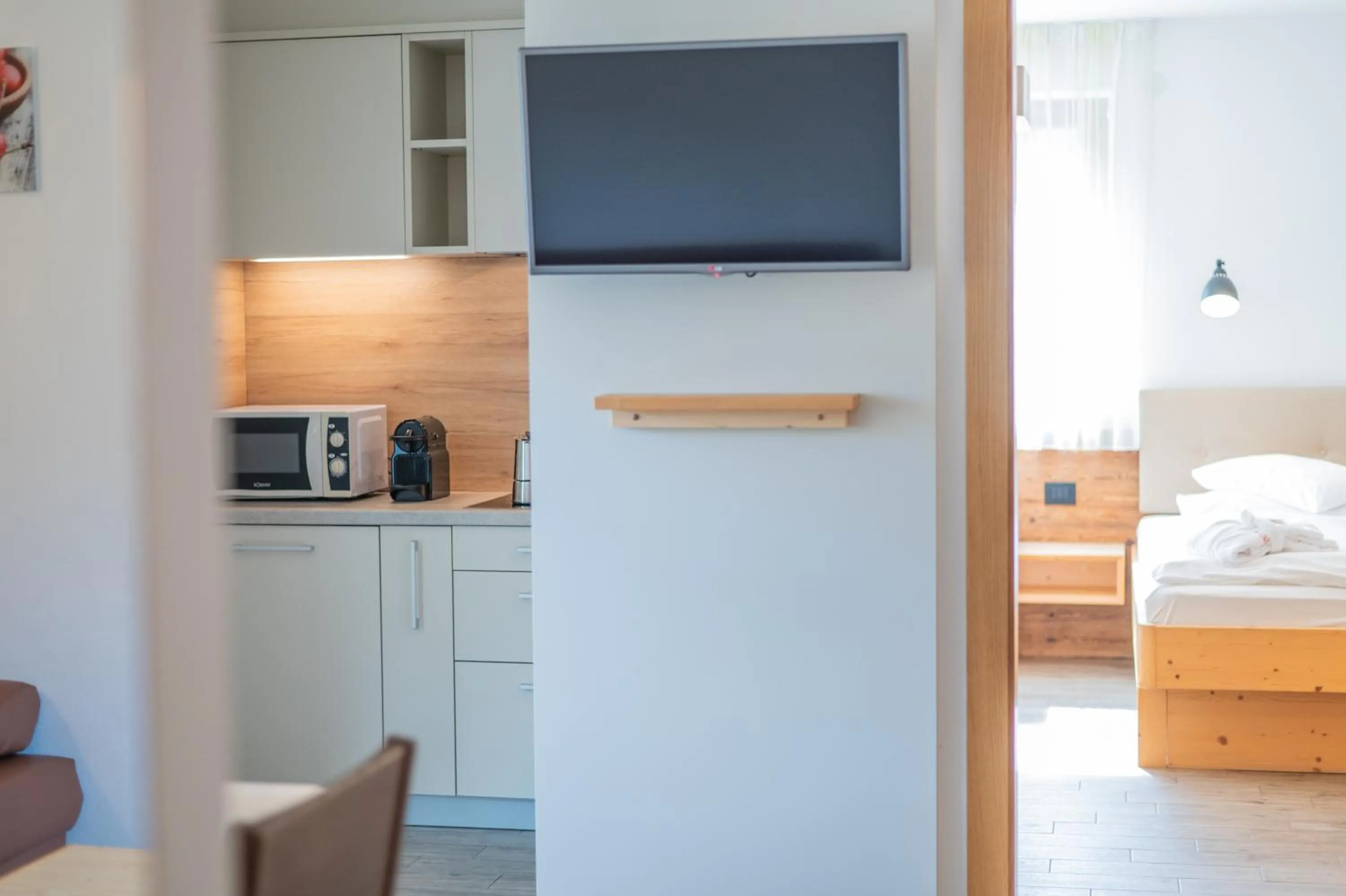 kitchen, Bed in Residence Plan De Corones