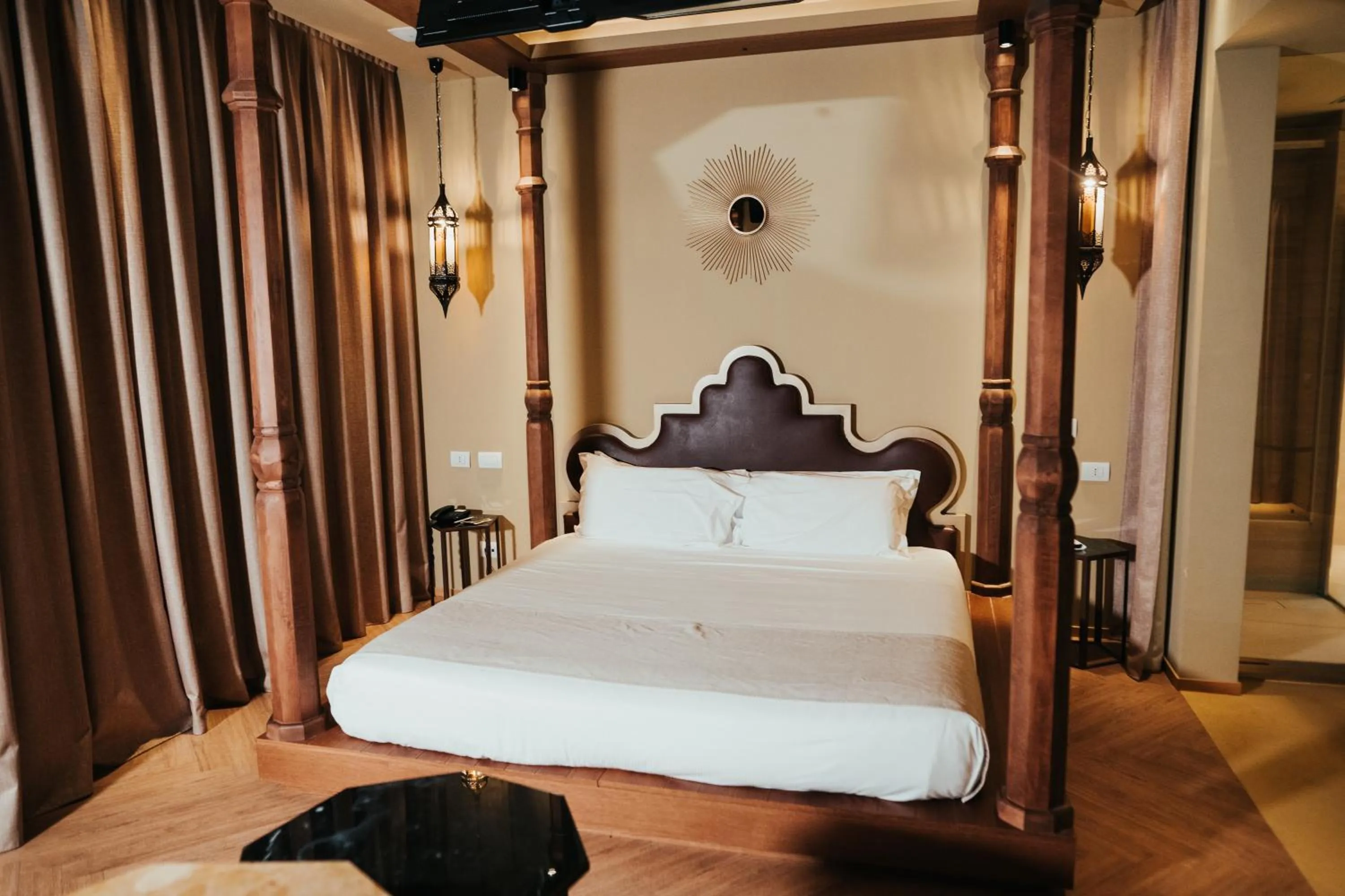 Bed in Emotional Grand Motel