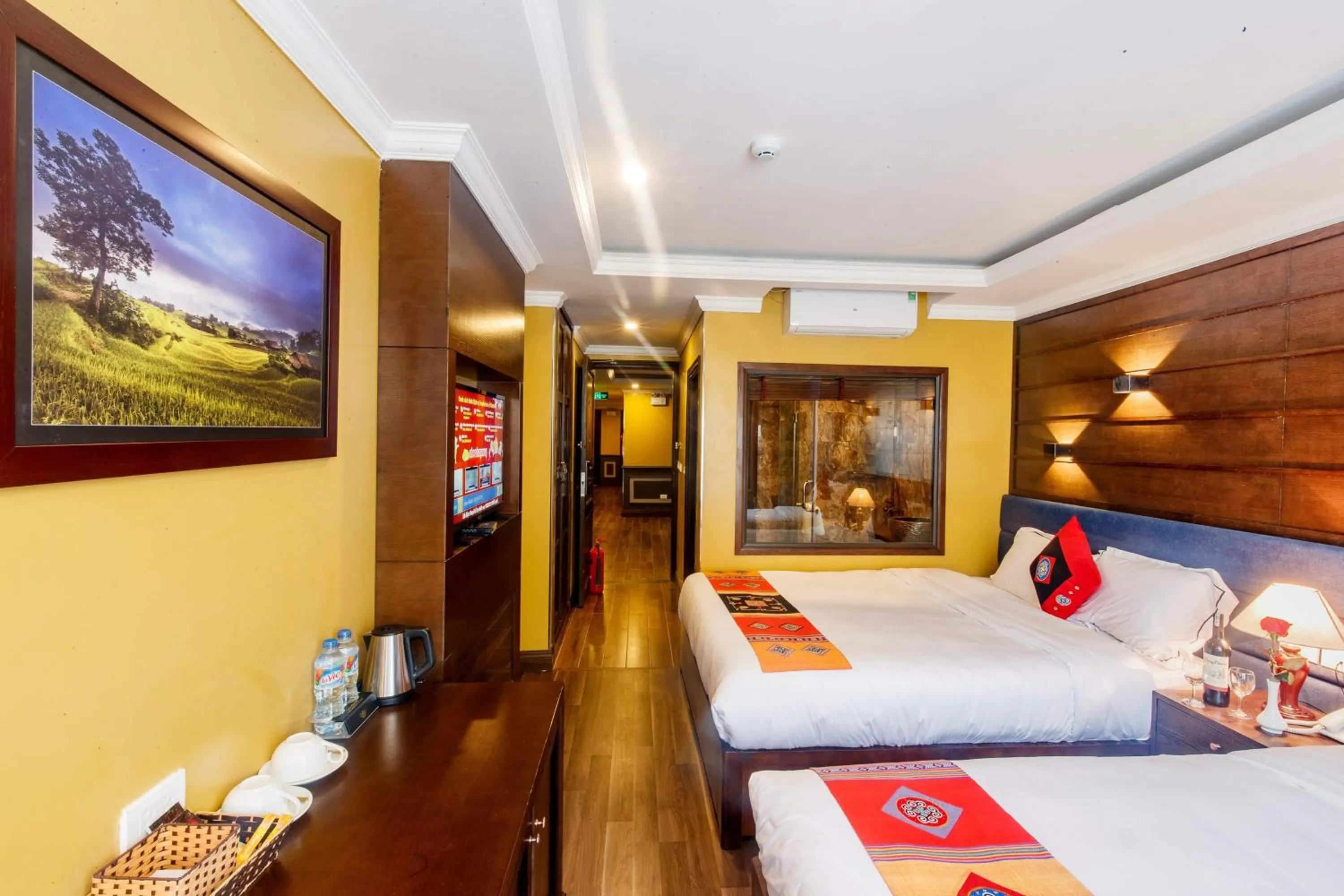 Bed in Nomadtrails Boutique Sapa Hotel