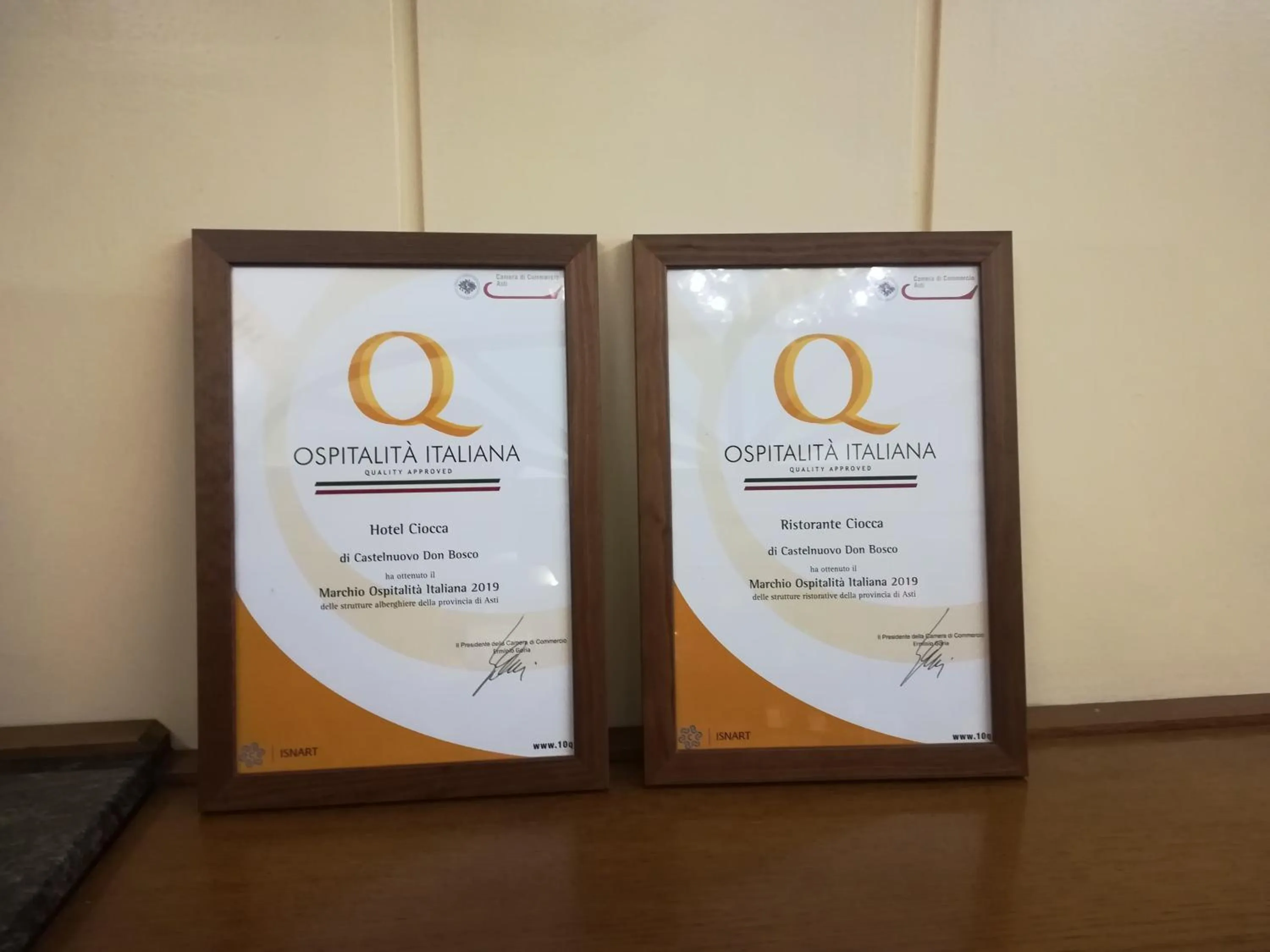 Certificate/Award in Hotel Ciocca