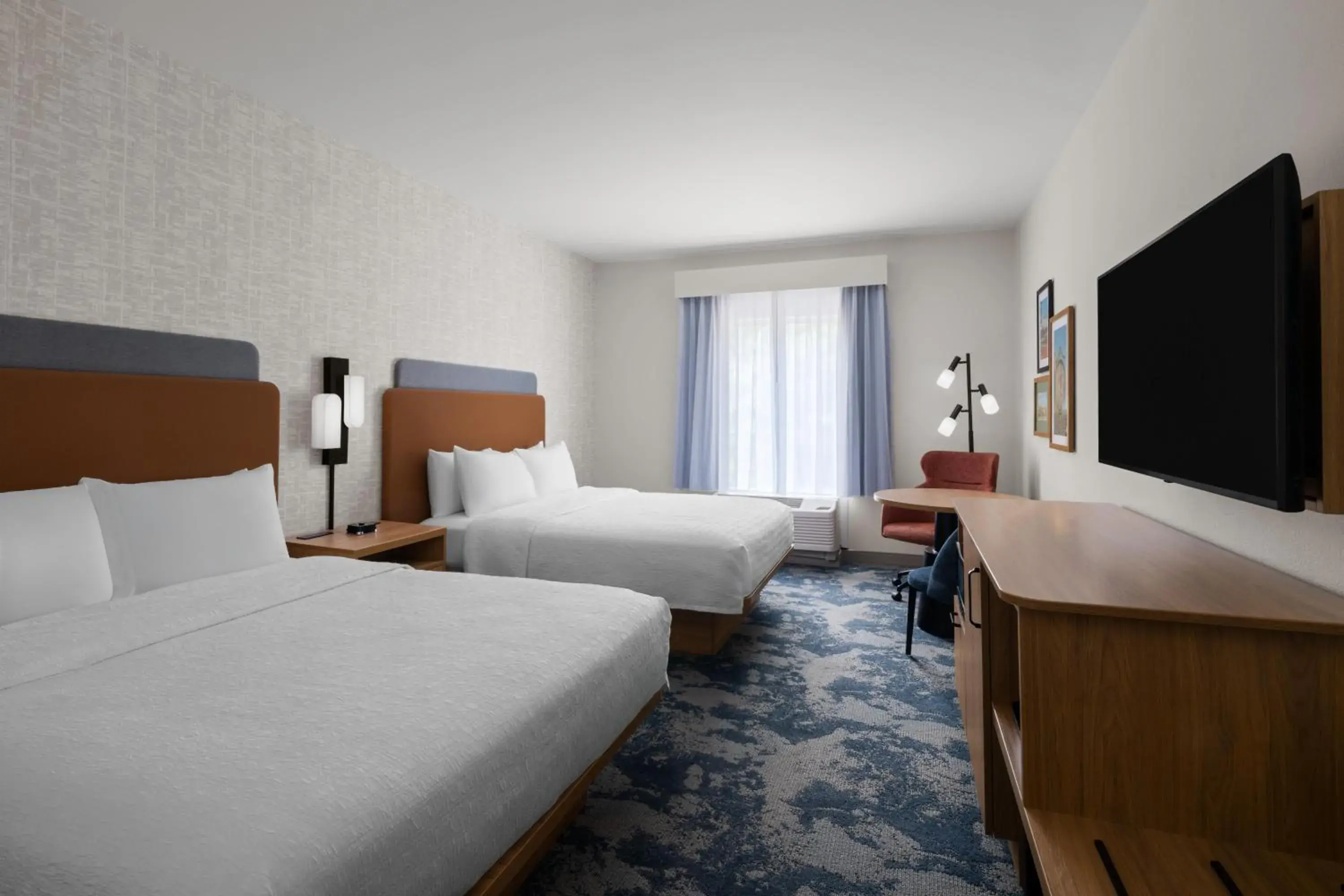 Room with Two Queen Beds - Non-Smoking in Hampton Inn & Suites Southern Pines-Pinehurst Room with Two Queen Beds - Non-Smoking in Hampton Inn & Suites Southern Pines-Pinehurst