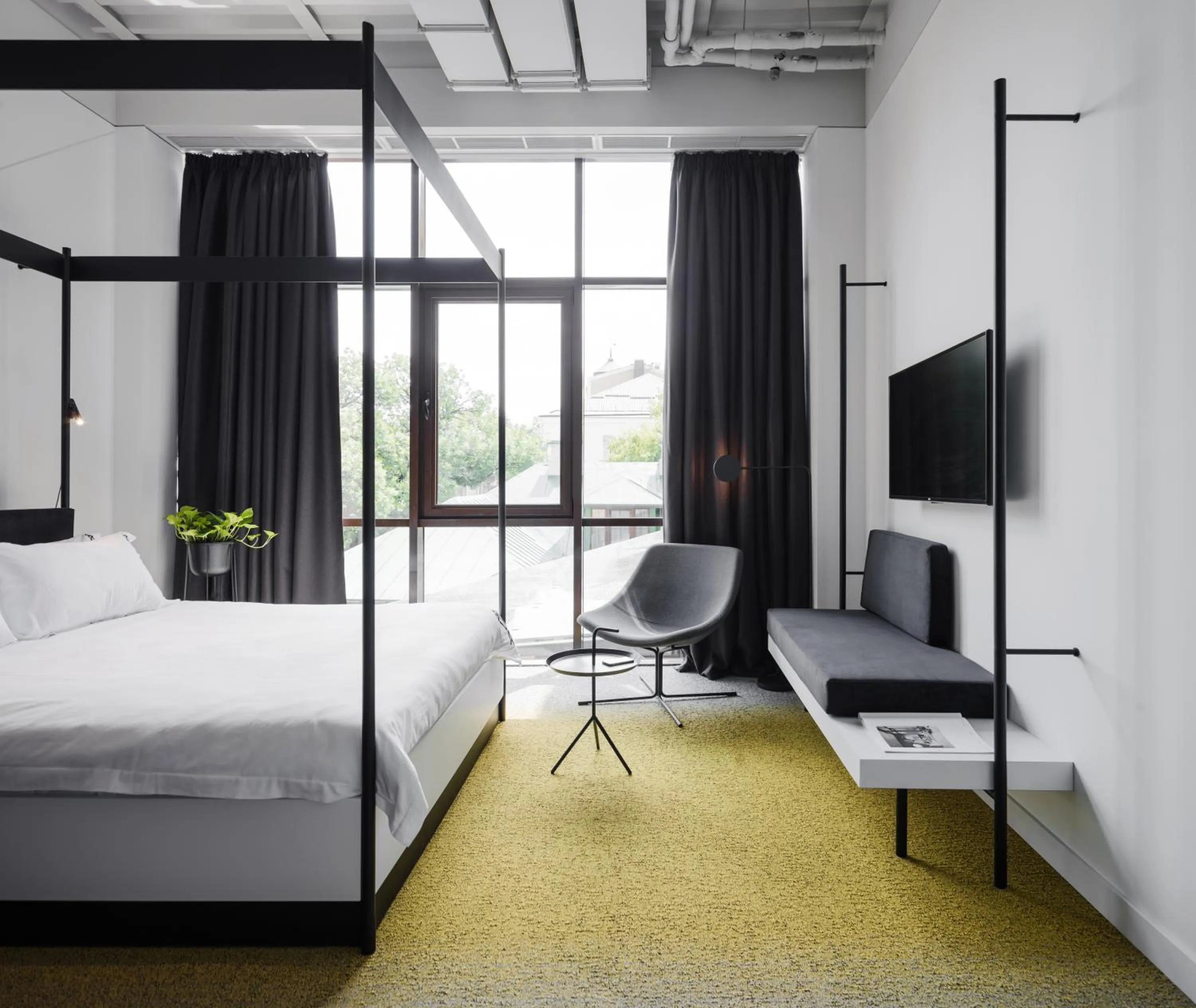 Bedroom, Bed in BURSA Hotel Kyiv