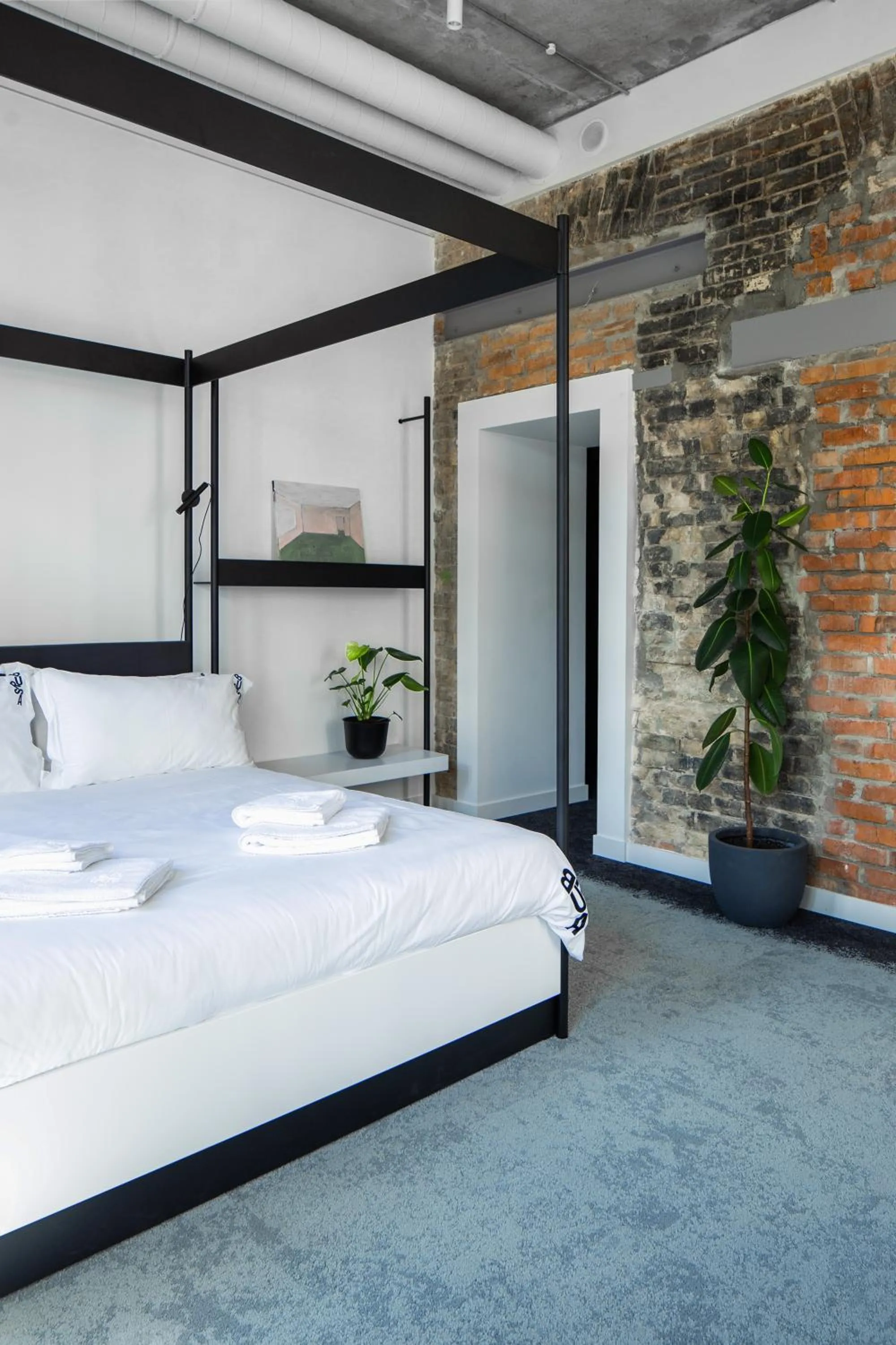 Bed in BURSA Hotel Kyiv