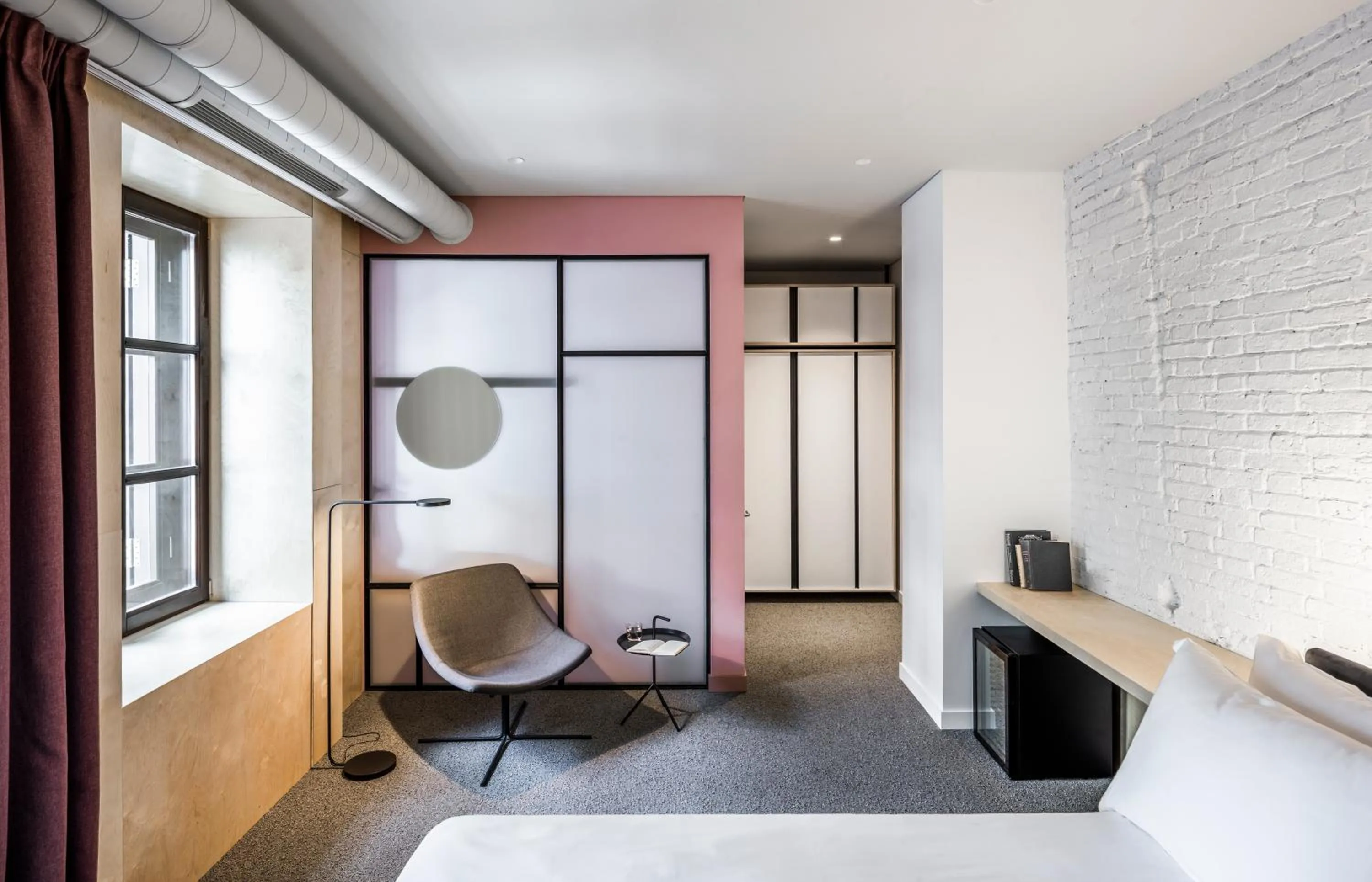 Seating area, Bed in BURSA Hotel Kyiv