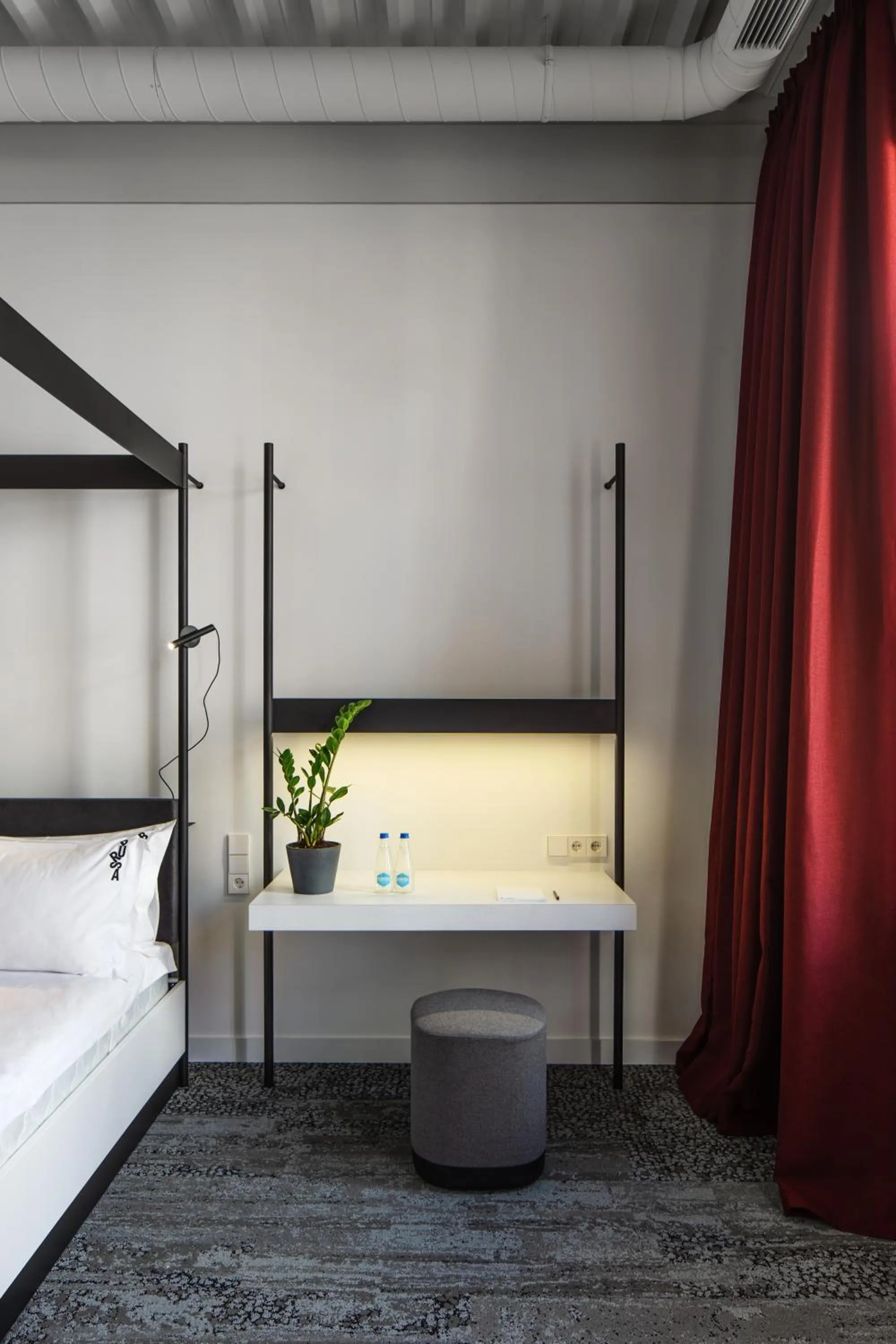 Decorative detail, Bed in BURSA Hotel Kyiv