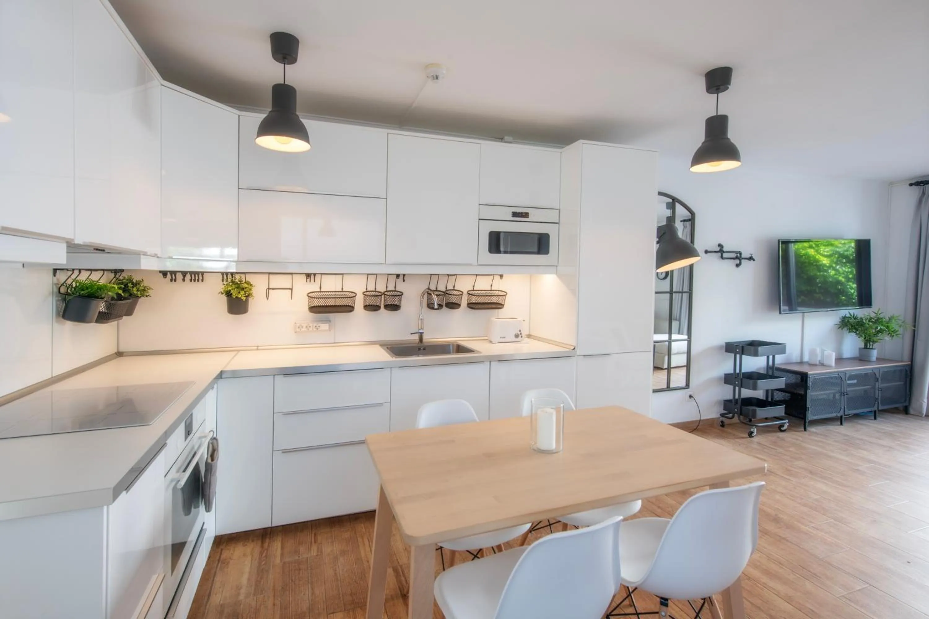 Kitchen or kitchenette in Apartamentos Los Rosales