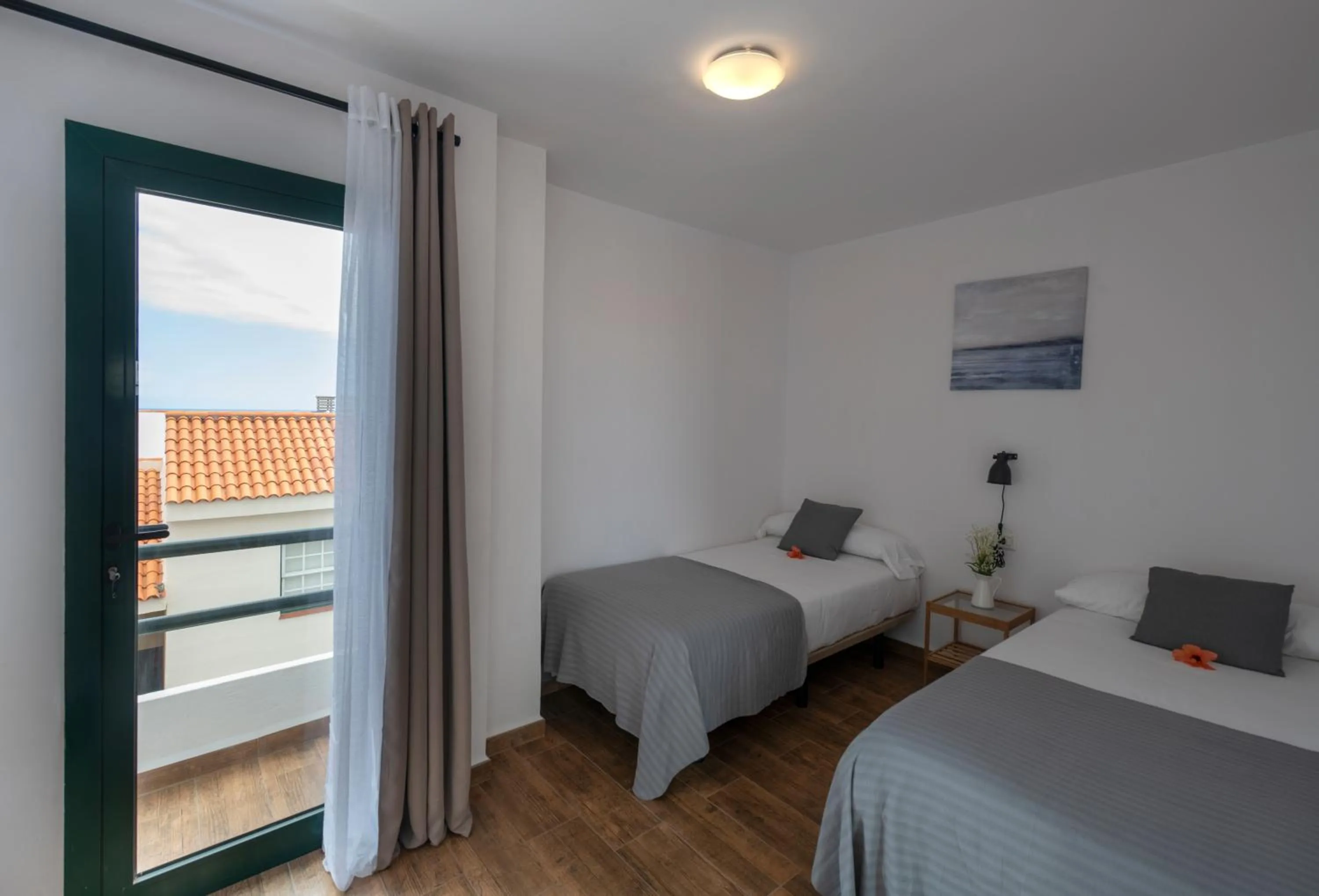 View (from property/room), Bed in Apartamentos Los Rosales