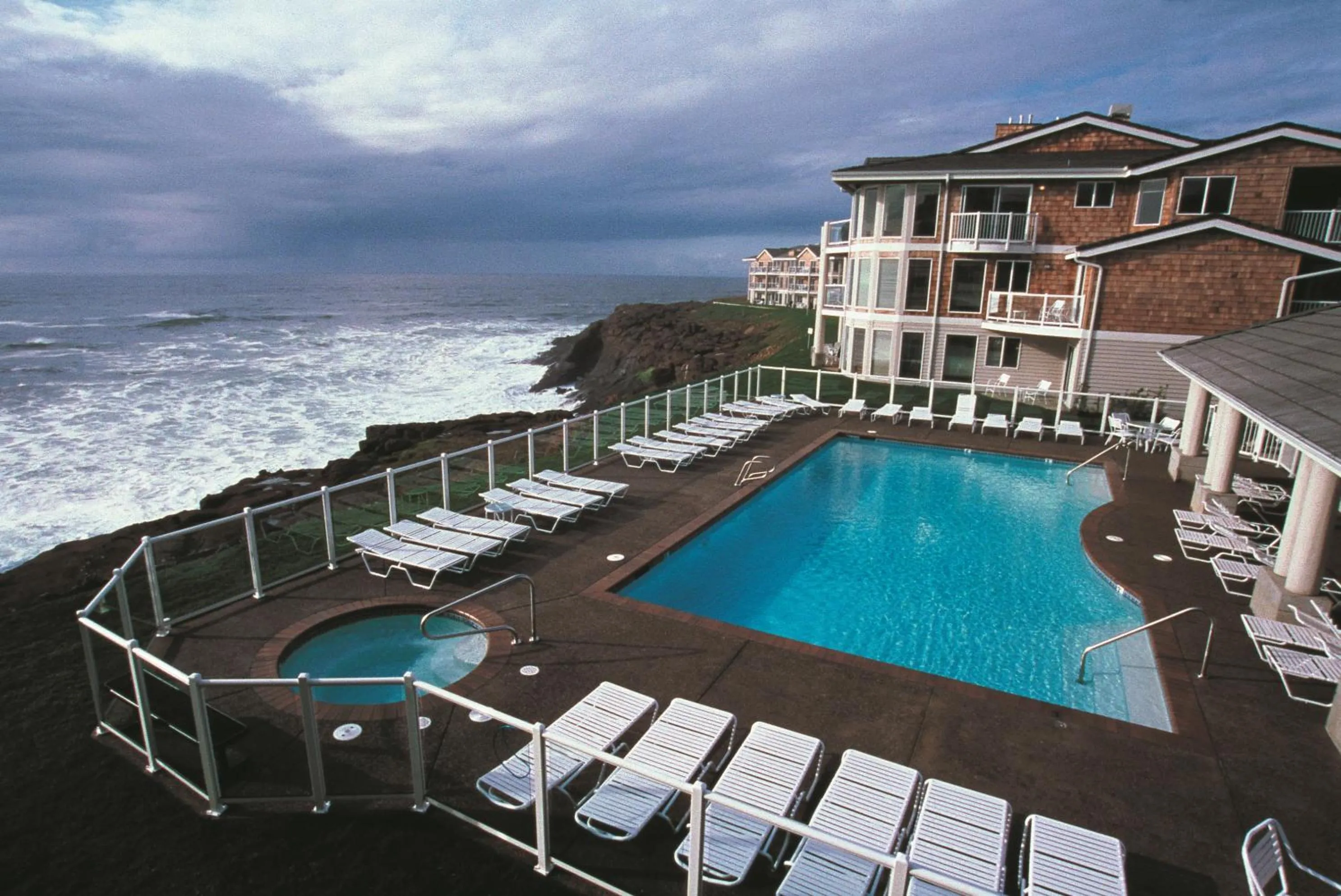 Swimming pool in WorldMark Depoe Bay