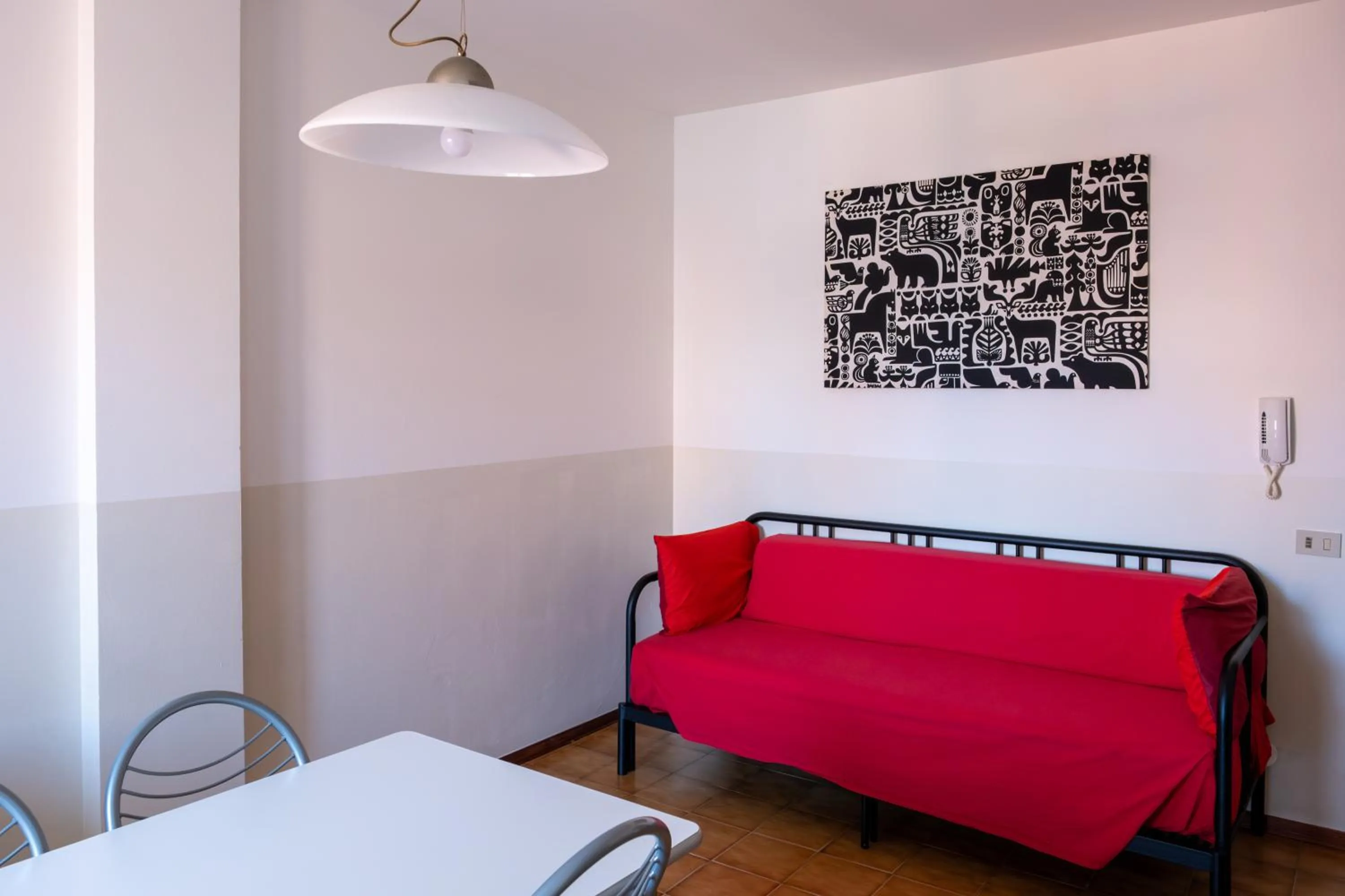 Living room, Bed in Aurora Residence