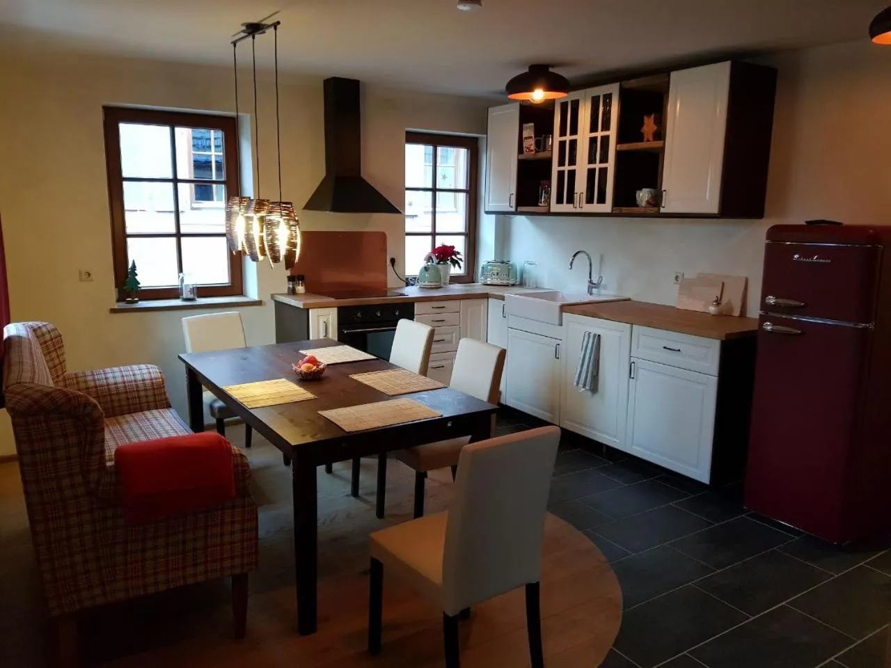 kitchen in Muggel Apartments