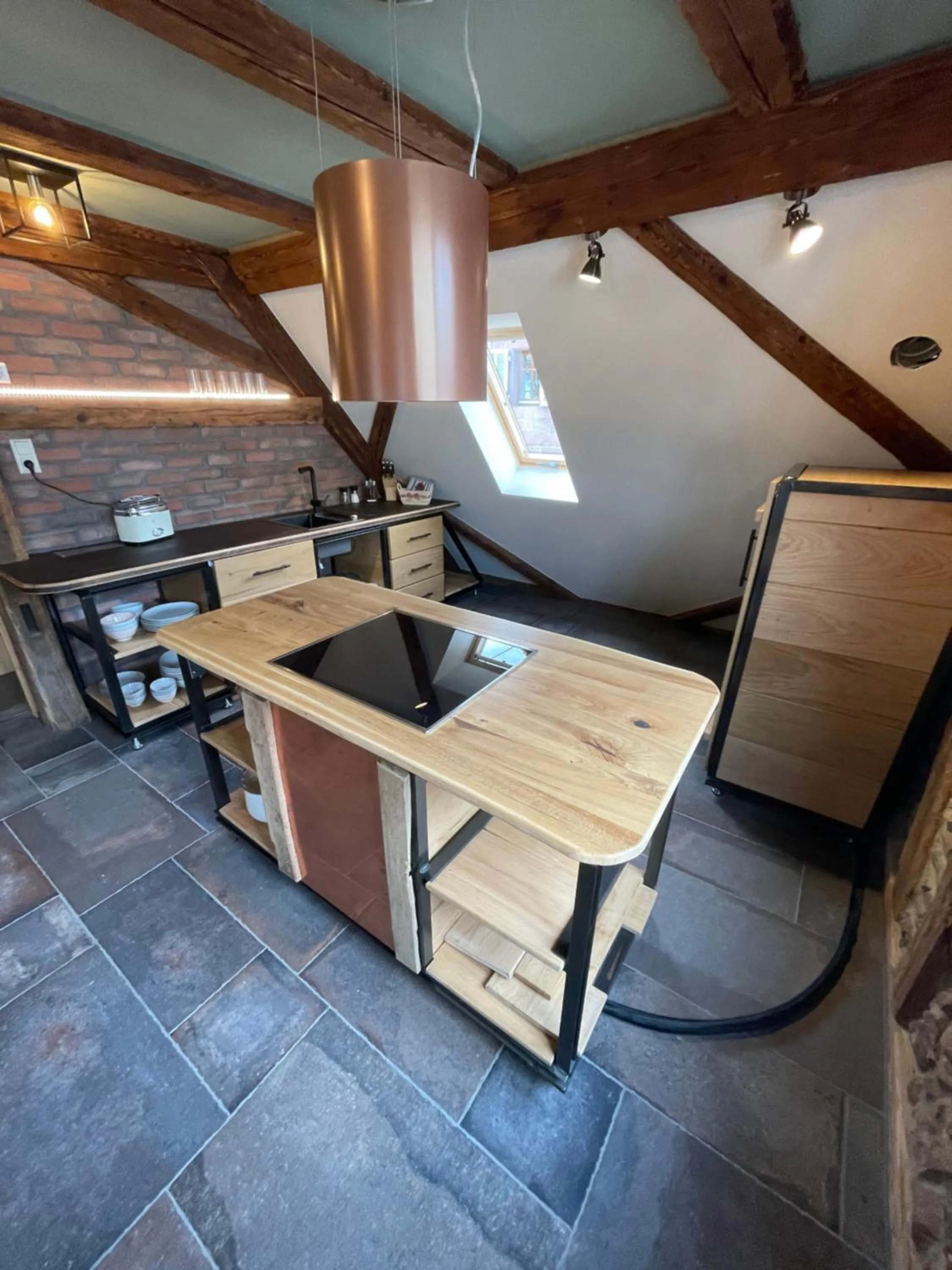 Kitchen or kitchenette in Muggel Apartments