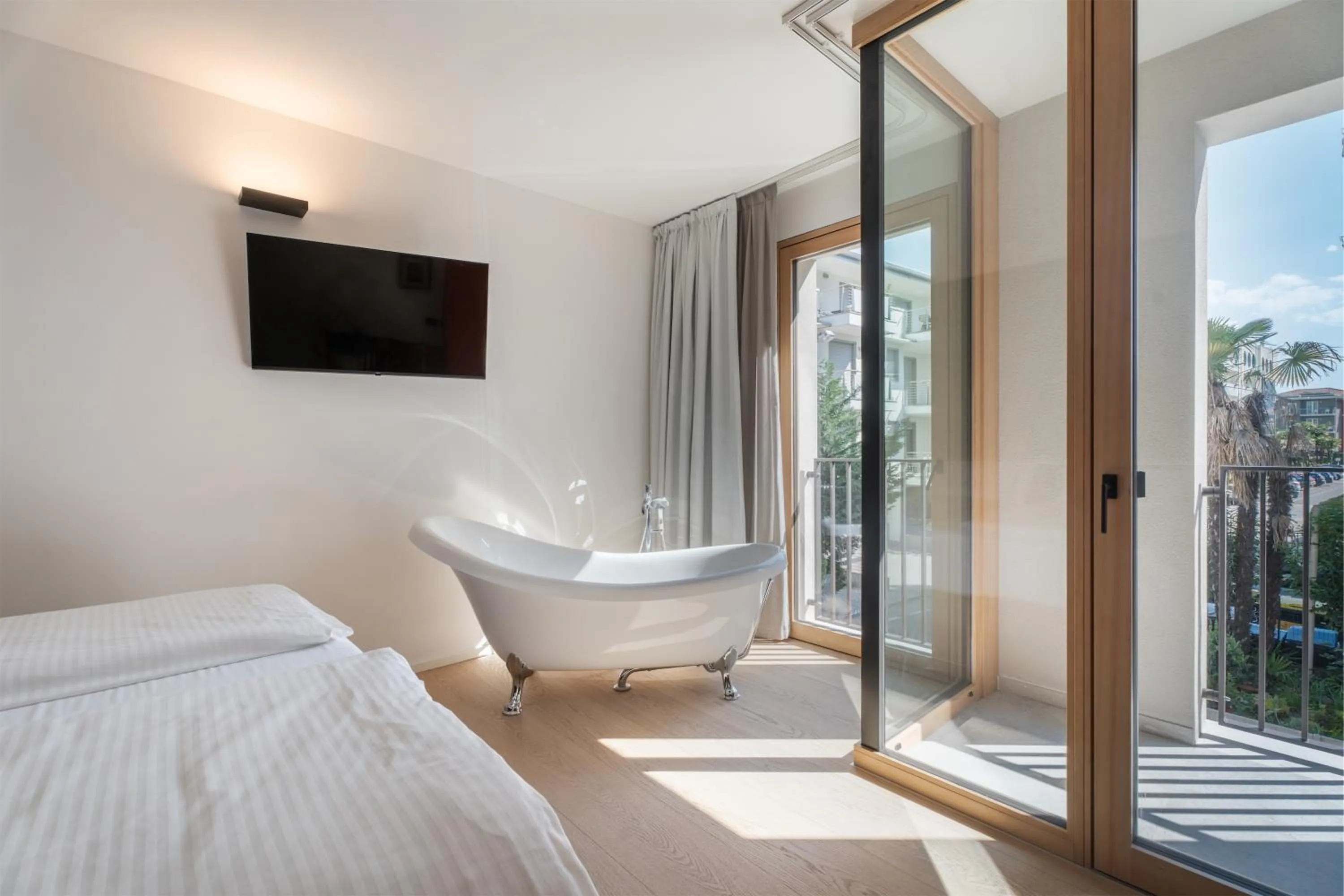 View (from property/room), Bed in Locanda Restel De Fer