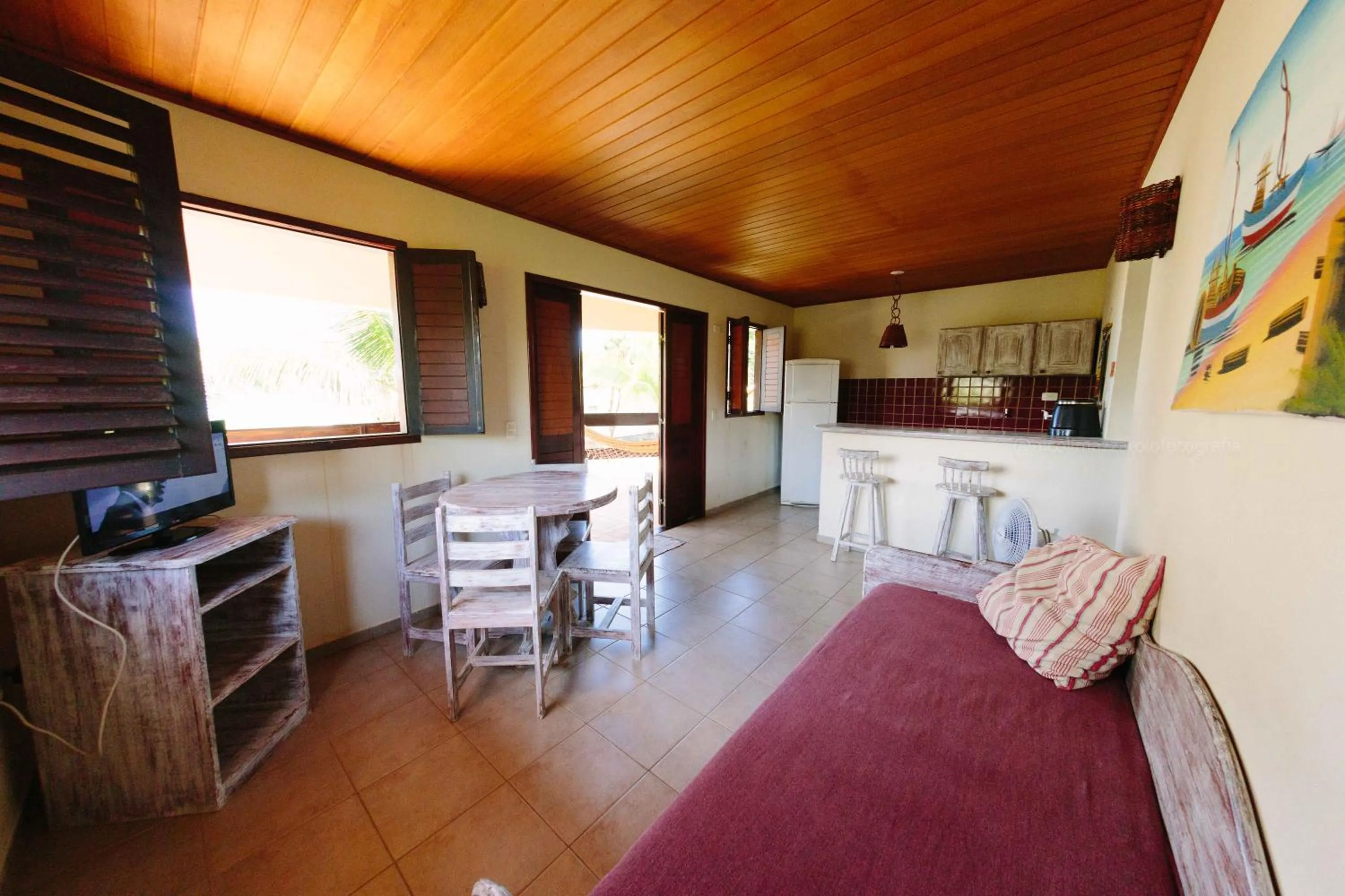 Kitchen or kitchenette in Pousada Hibiscus