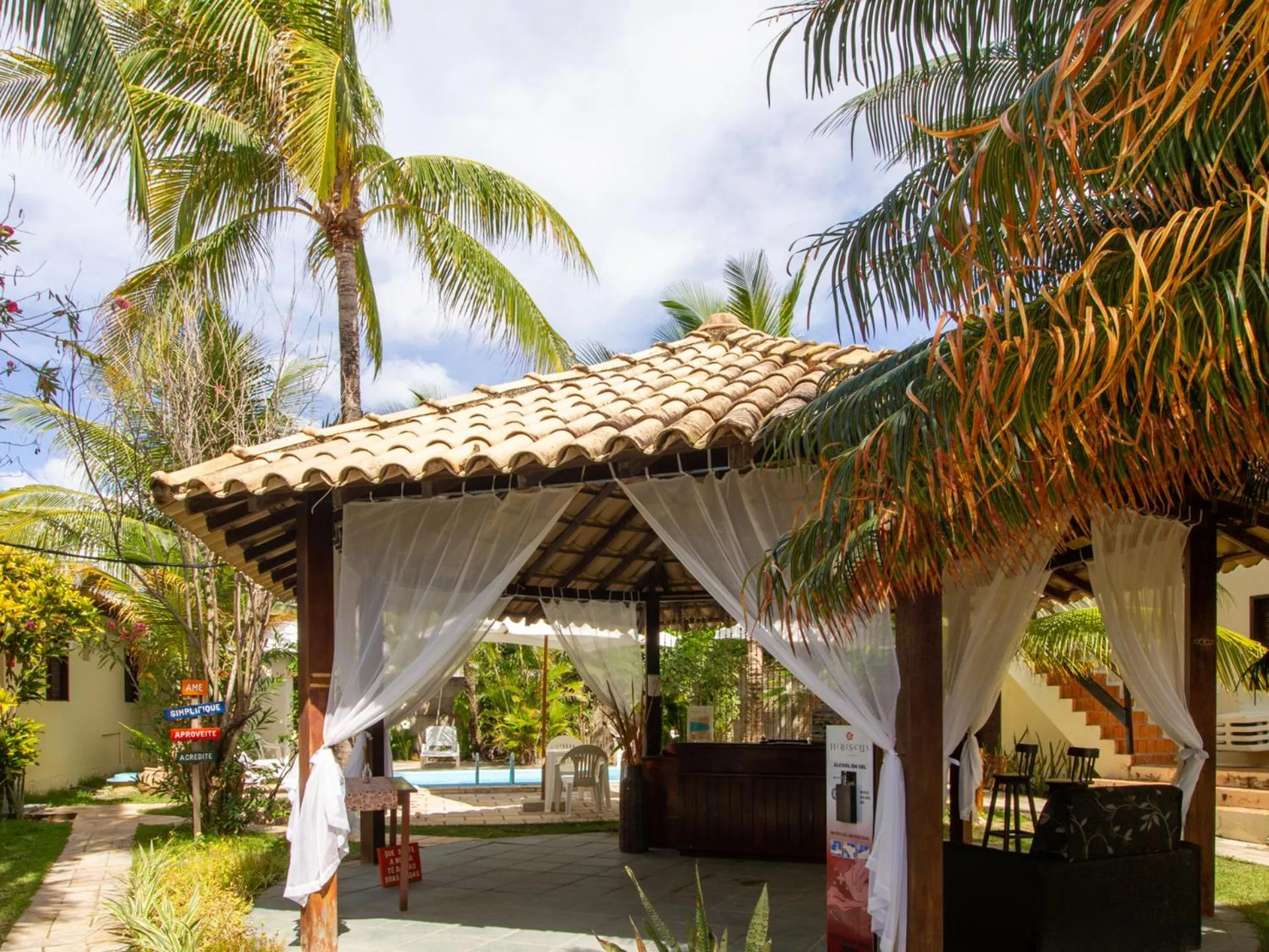 Lobby or reception in Pousada Hibiscus