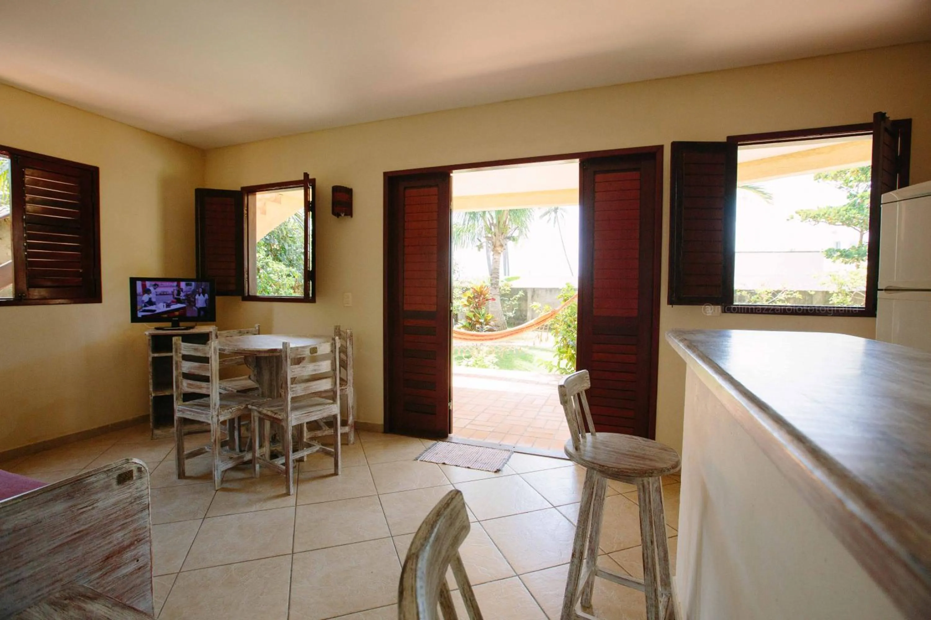 Living room in Pousada Hibiscus