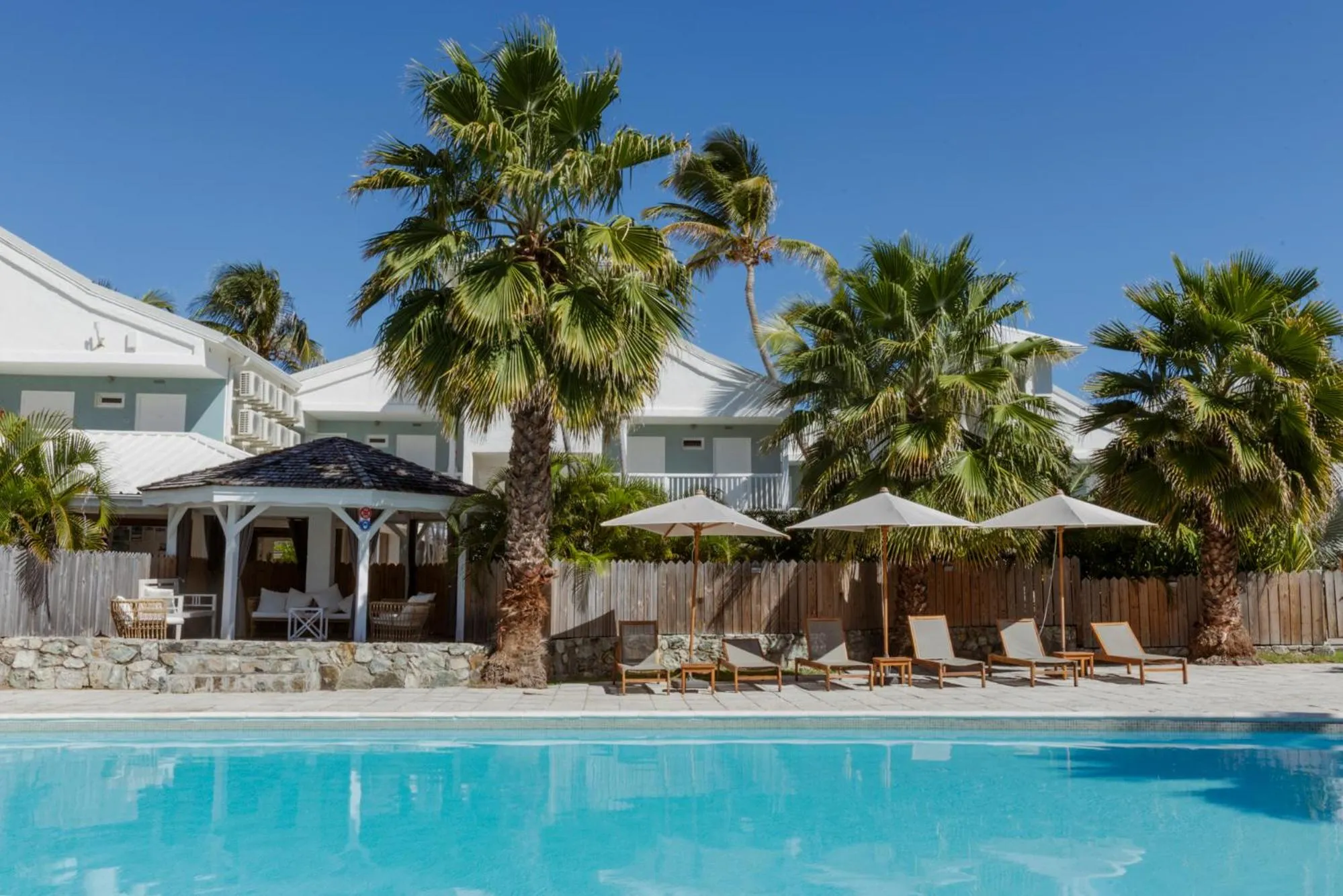 Pool view in La Playa Orient Bay