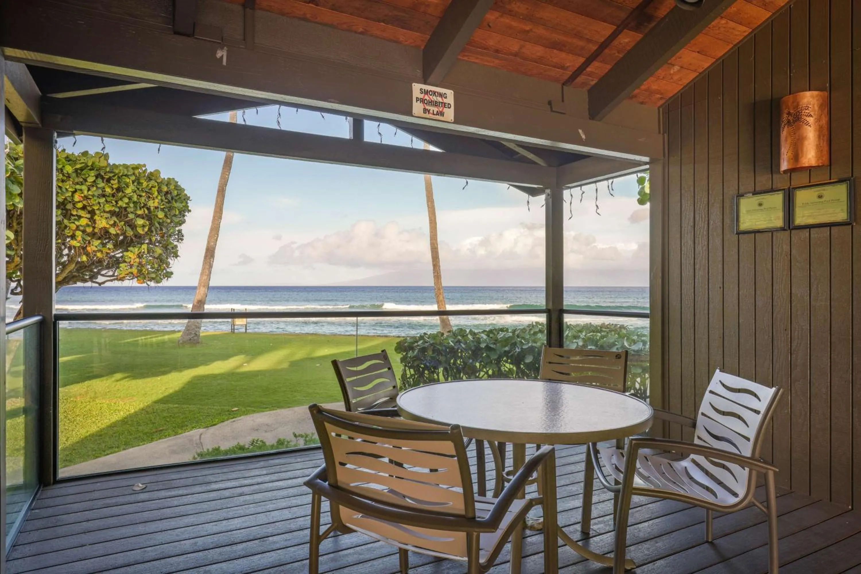 Patio in Aston at Papakea Resort