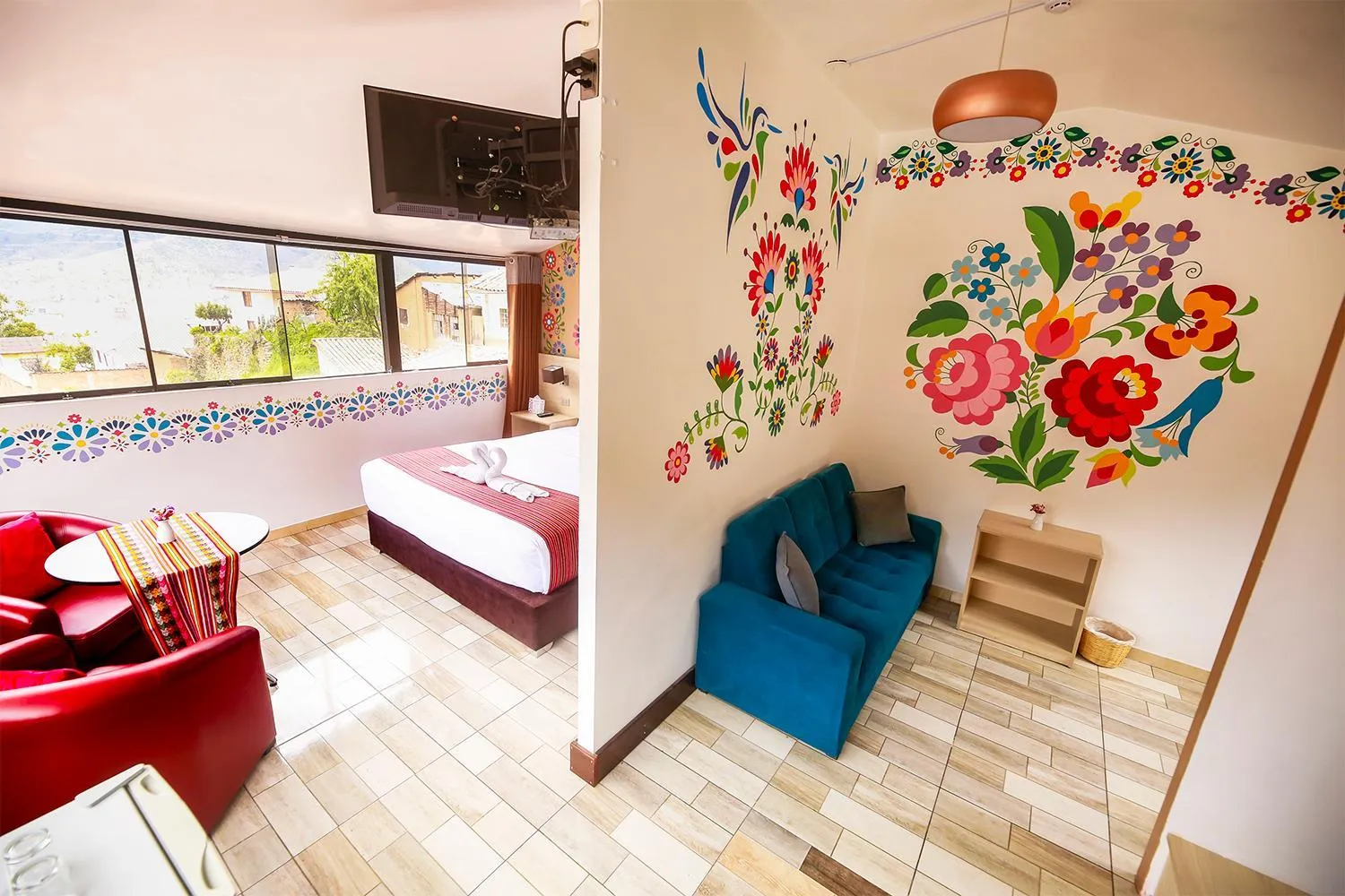 Bed in Mayu Boutique Hotel