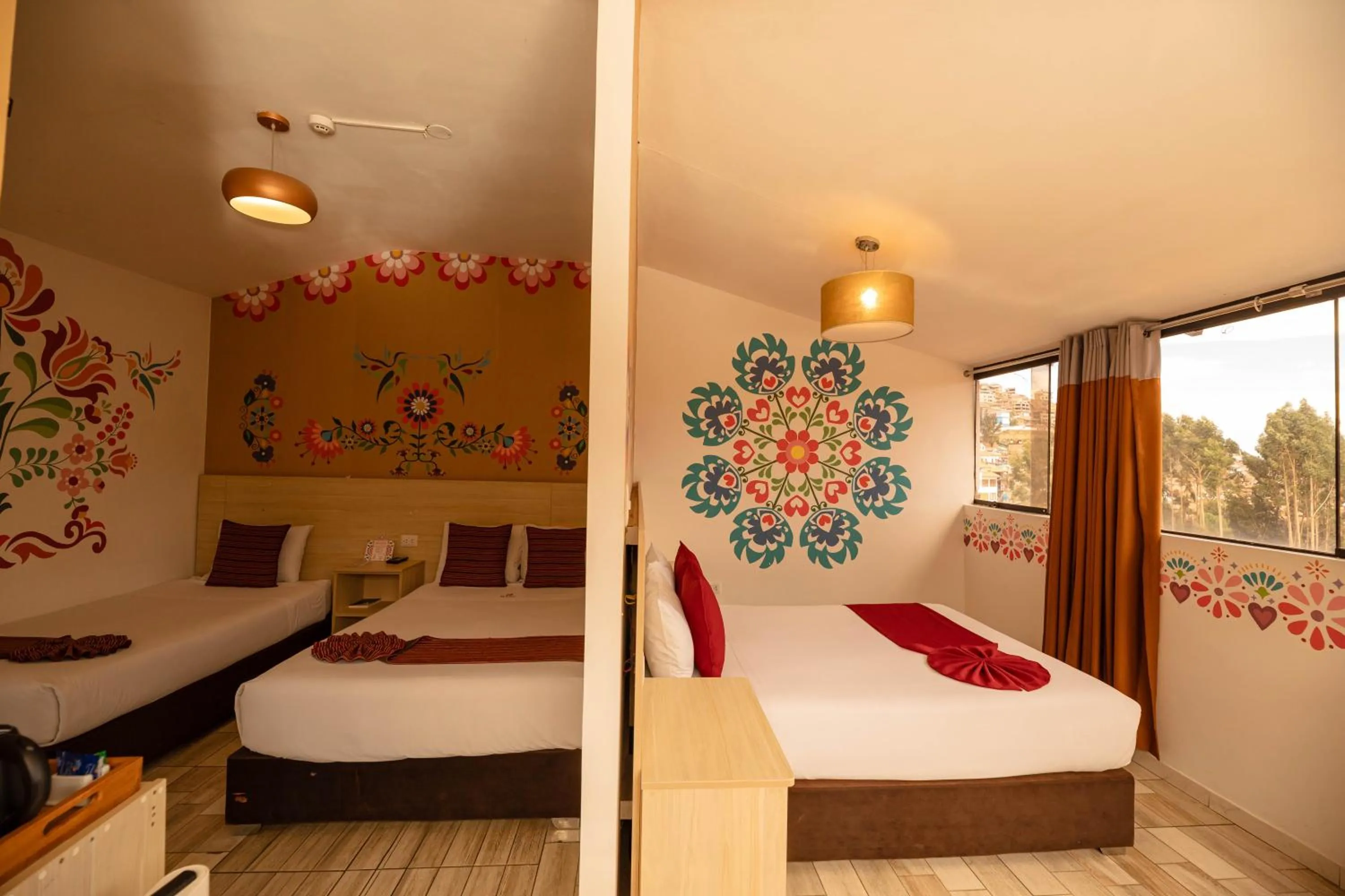 Bed in Mayu Boutique Hotel