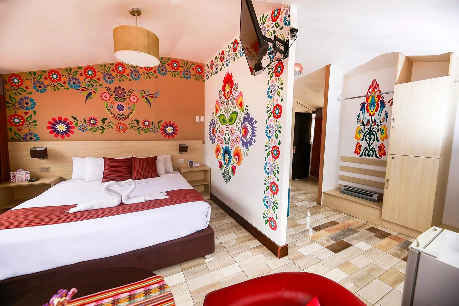 Bed in Mayu Boutique Hotel