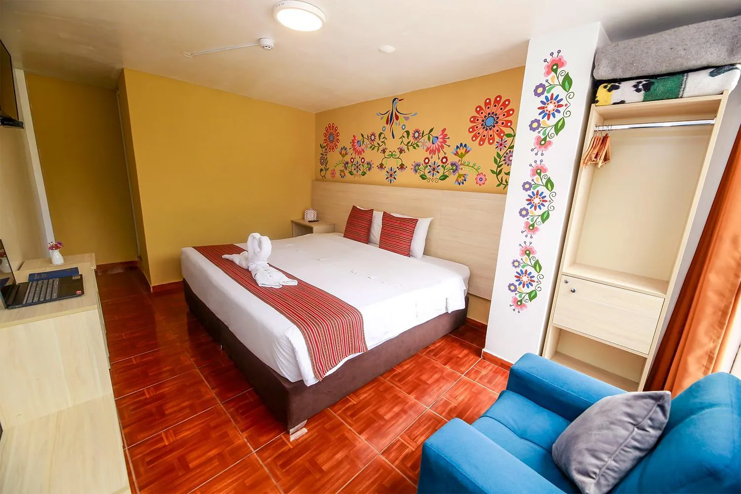 Bed in Mayu Boutique Hotel