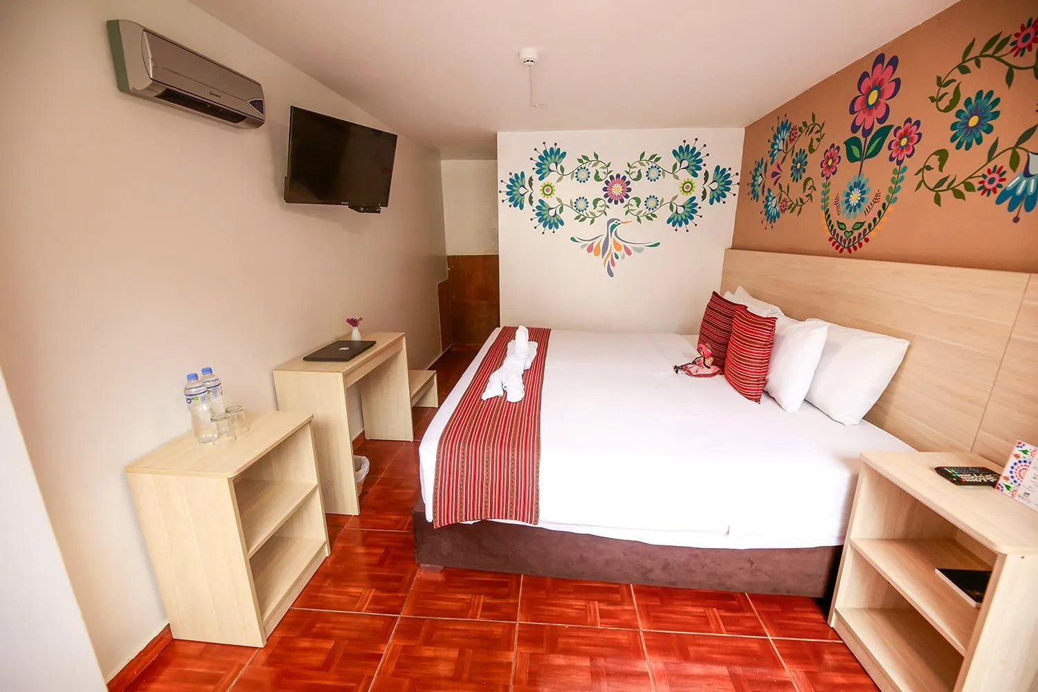 Bed in Mayu Boutique Hotel